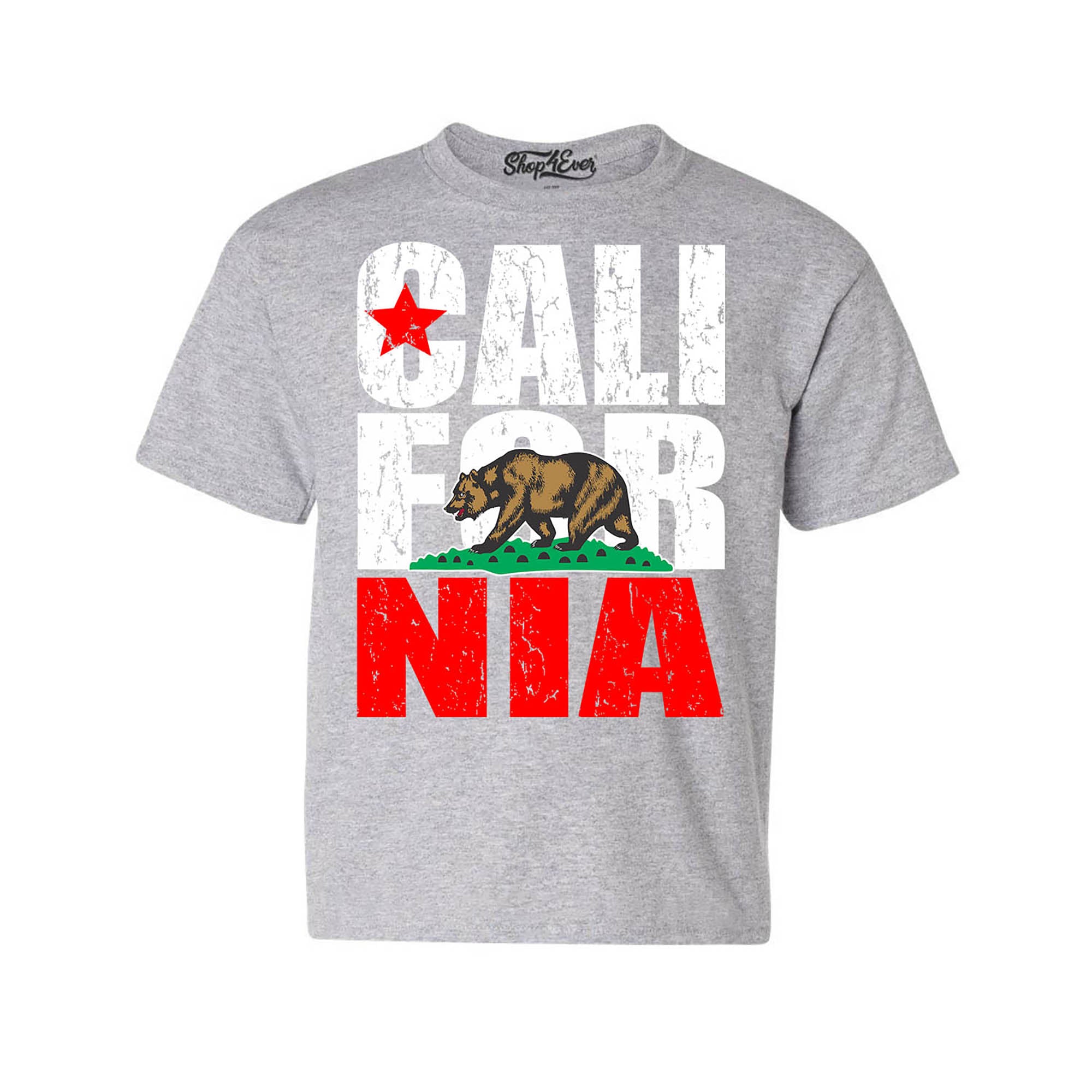California State Flag Bear Child Kids Tee Cali Youth's T-Shirt Youth