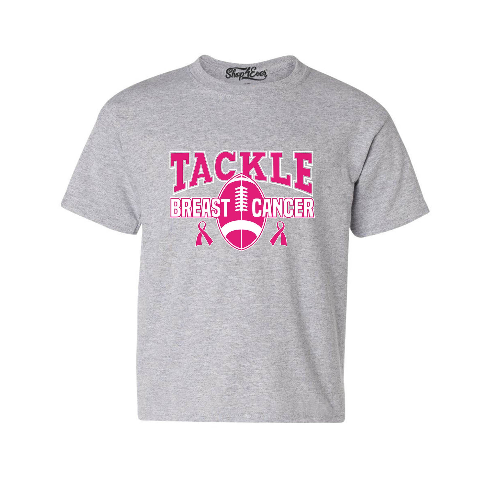 Tackle Breast Cancer Awareness Youth's T-Shirt Support Child's Tee