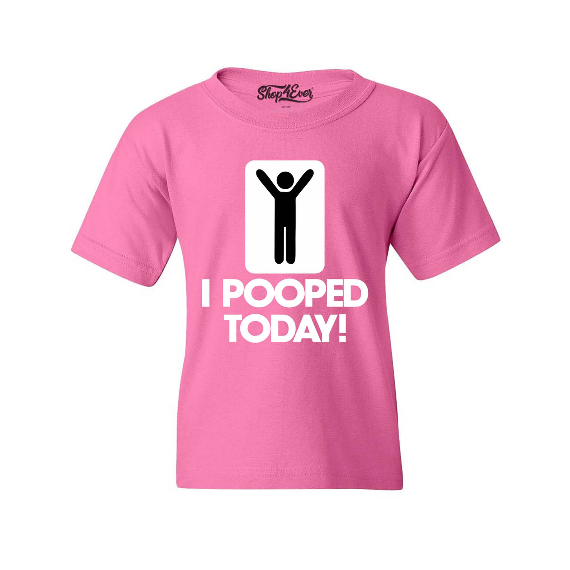 I Pooped Today Kids Child T-Shirt Funny Youth's Tee Shirts
