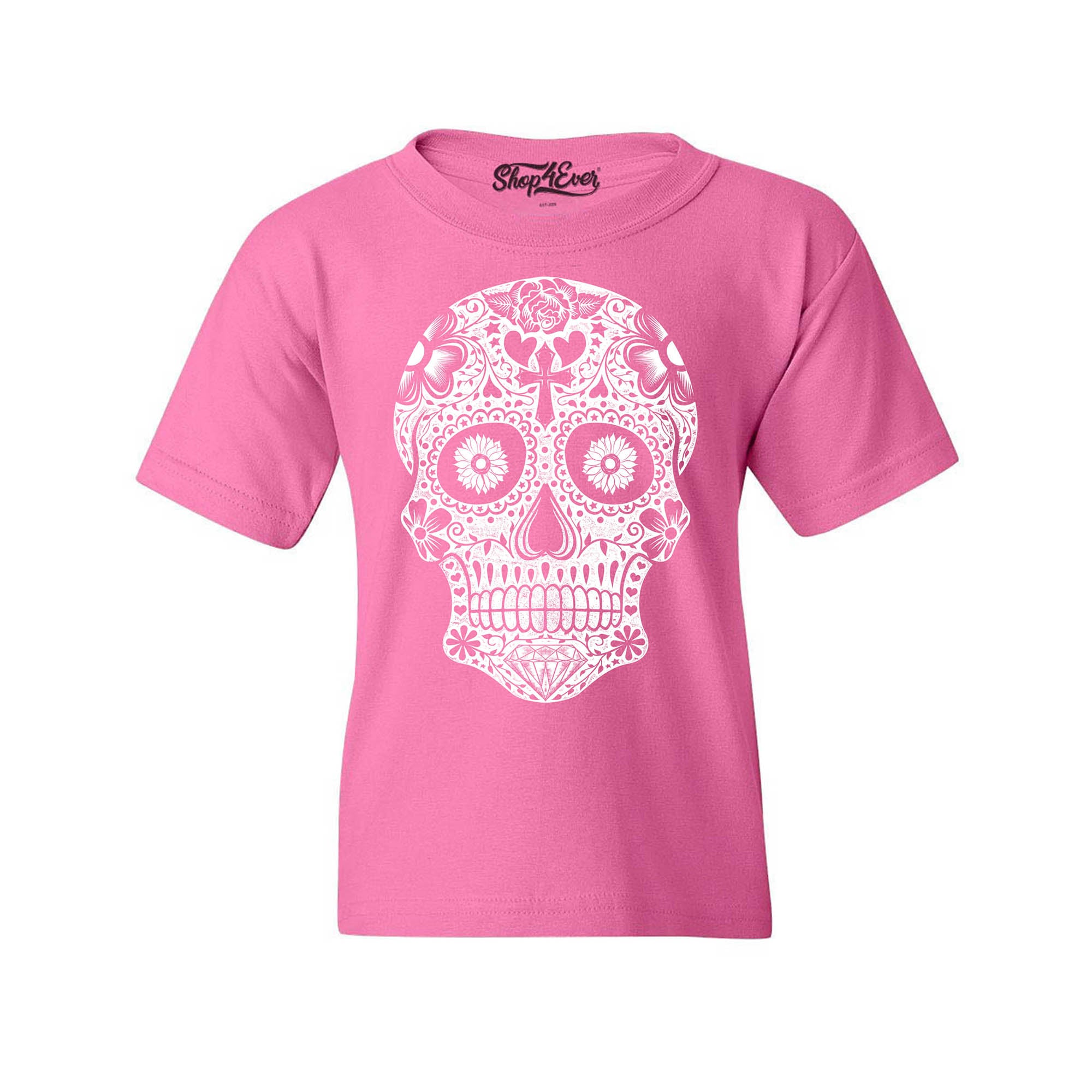 Day of The Dead Child's Tee White Skull Youth's T-Shirt