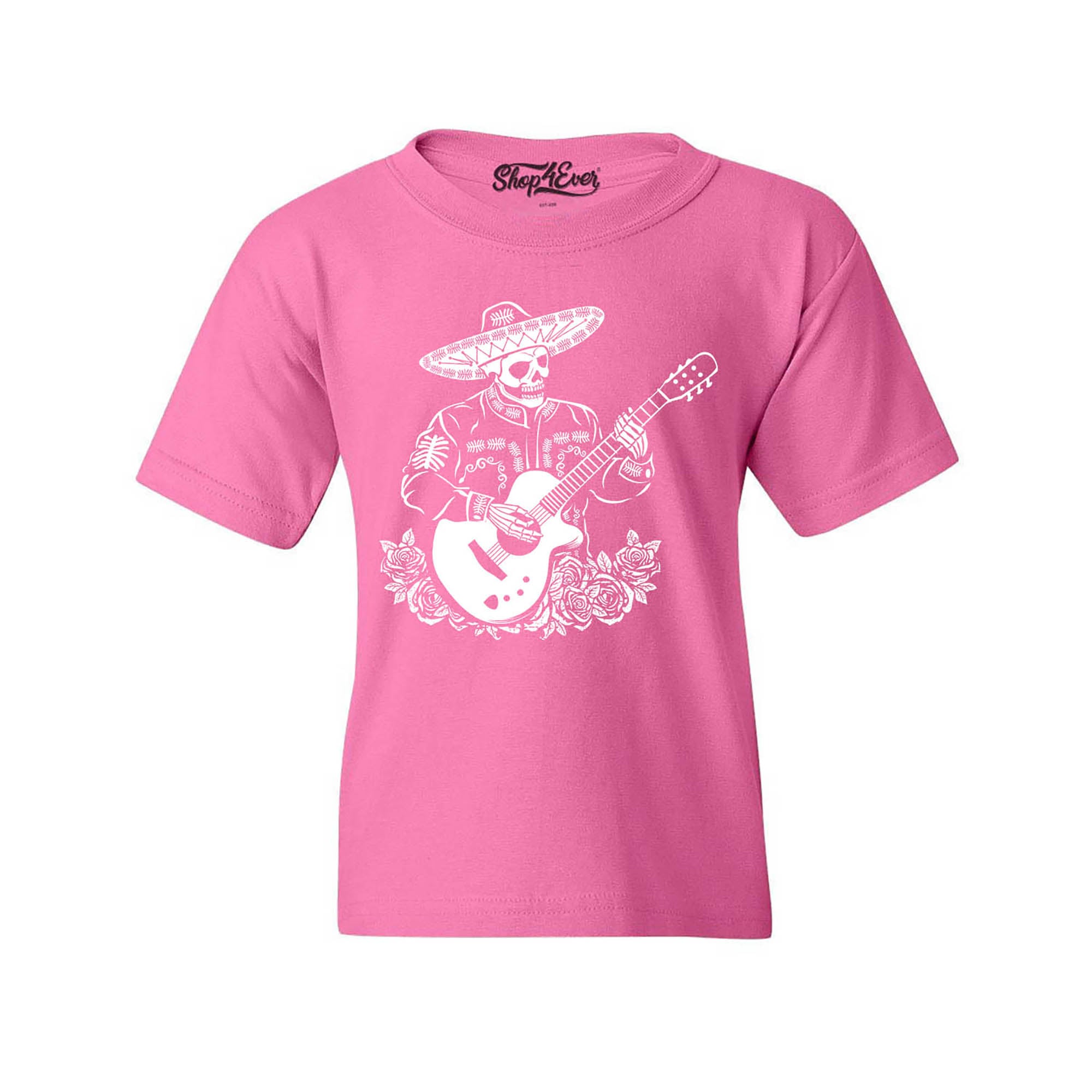 Mariachi Skeleton Playing Guitar Day of The Dead Youth's T-Shirt