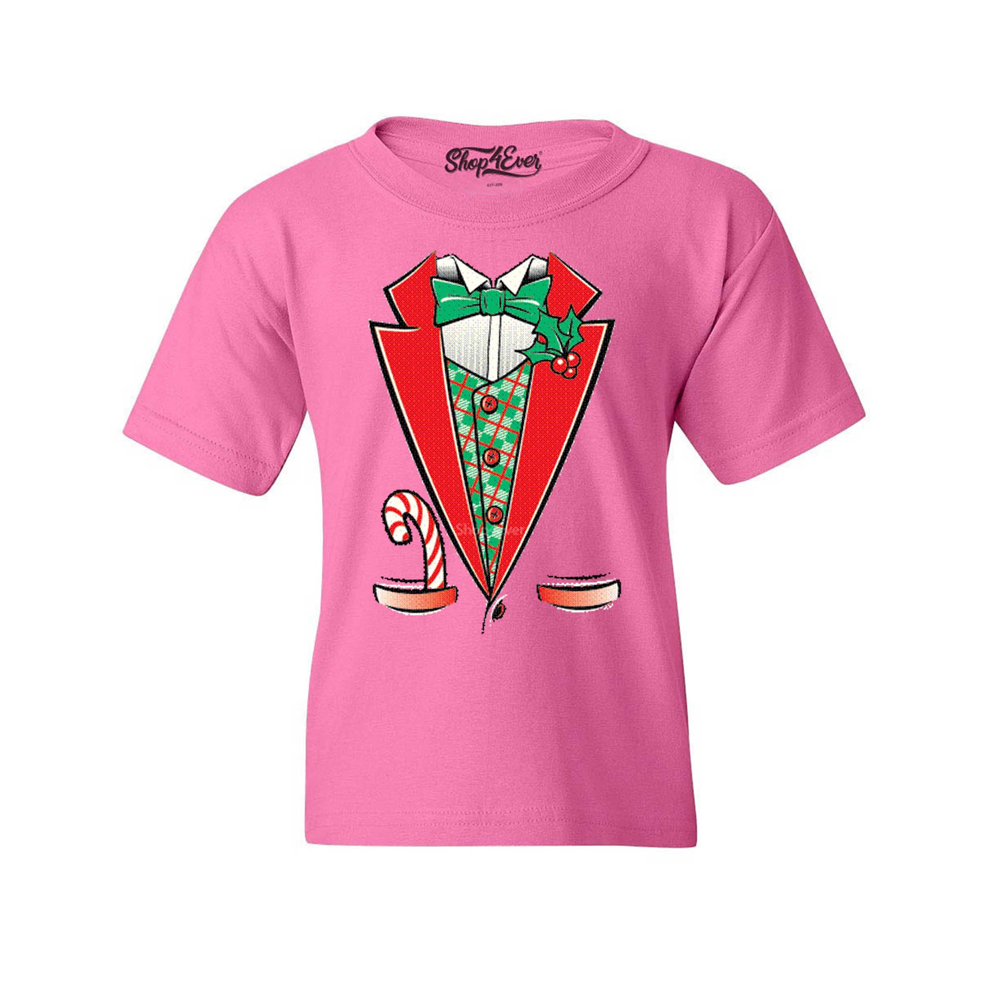 Tuxedo Christmas Costume Youth's T-Shirt Xmas Shirts
