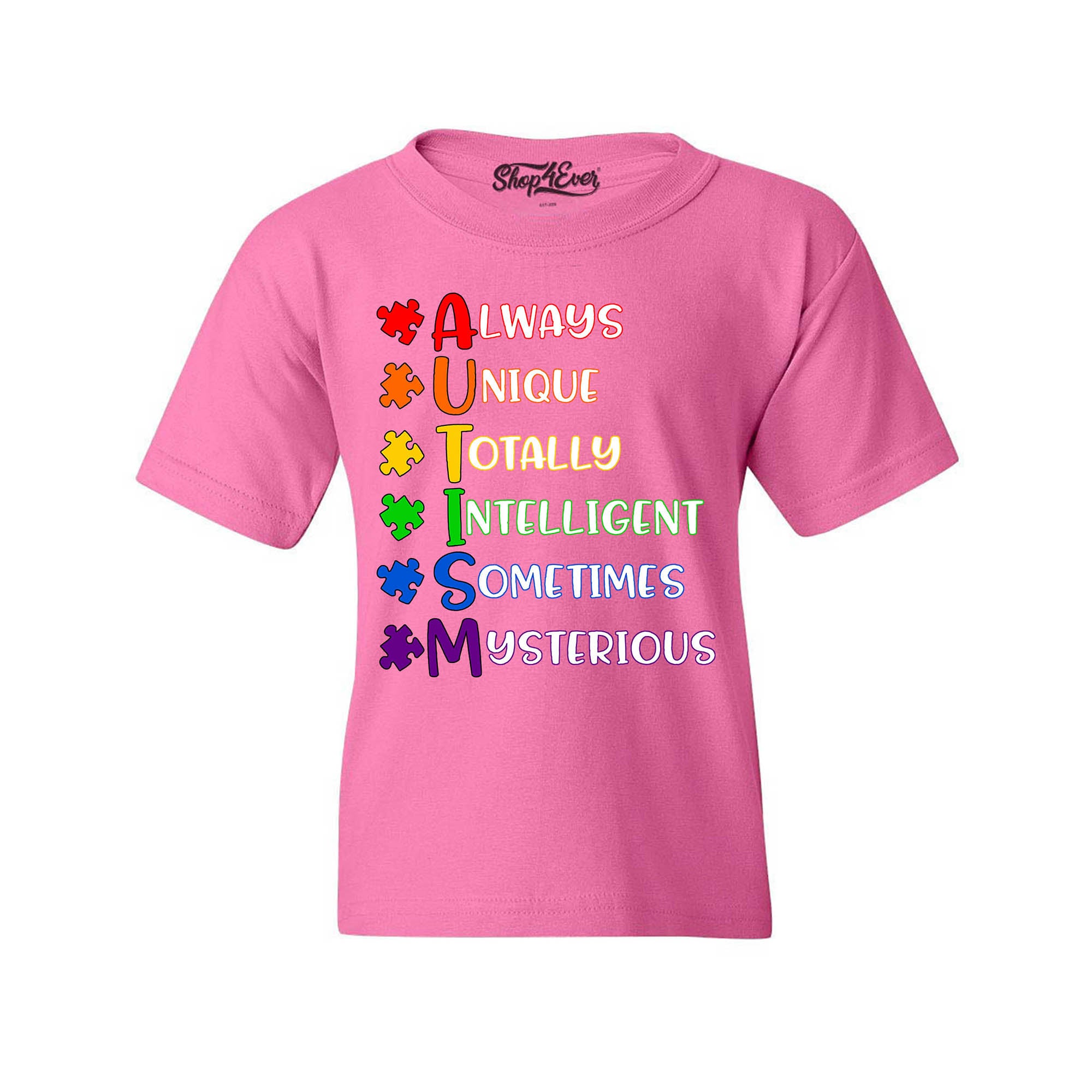 Always Unique Puzzle Autism Awareness Child's T-Shirt Kids Tee