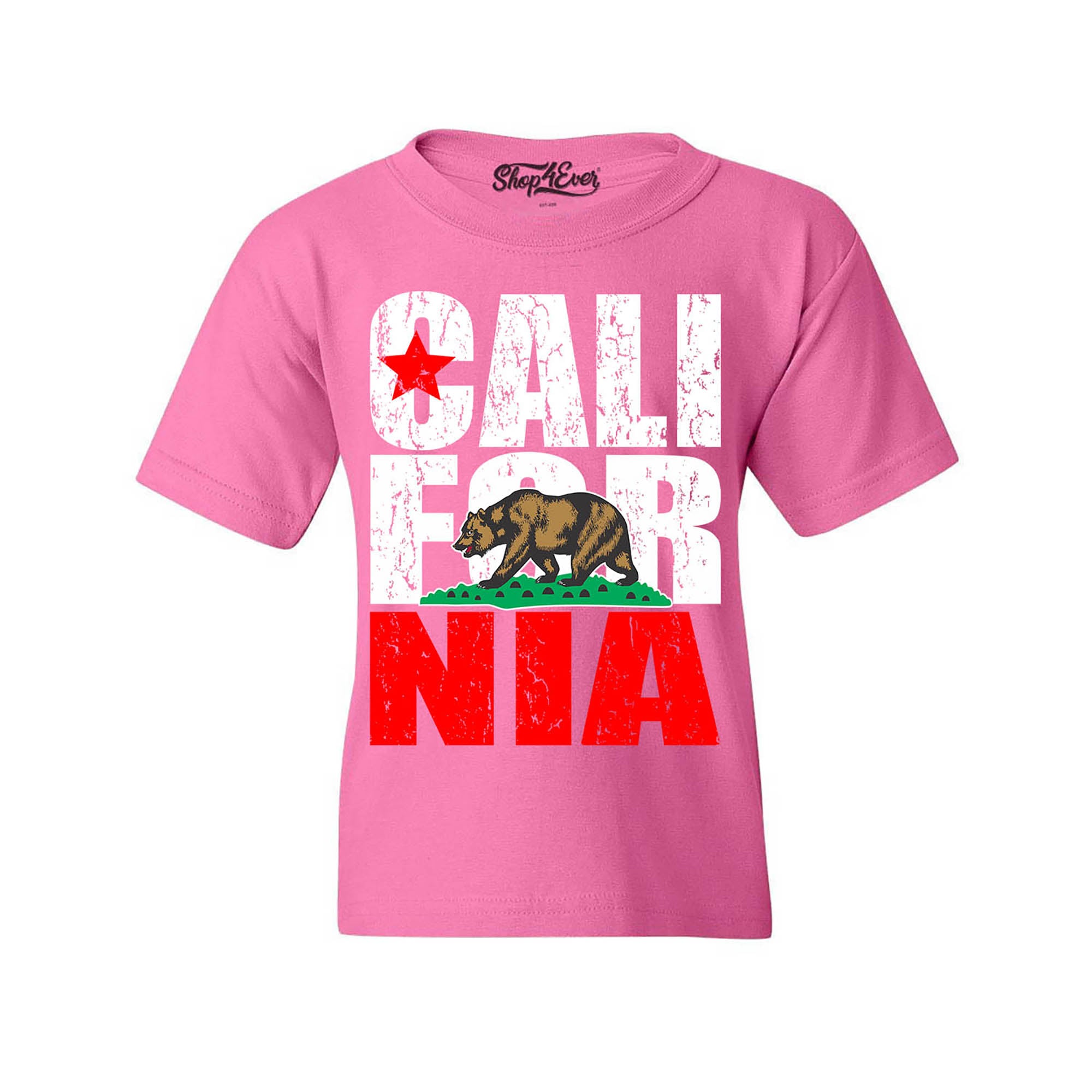 California State Flag Bear Child Kids Tee Cali Youth's T-Shirt Youth