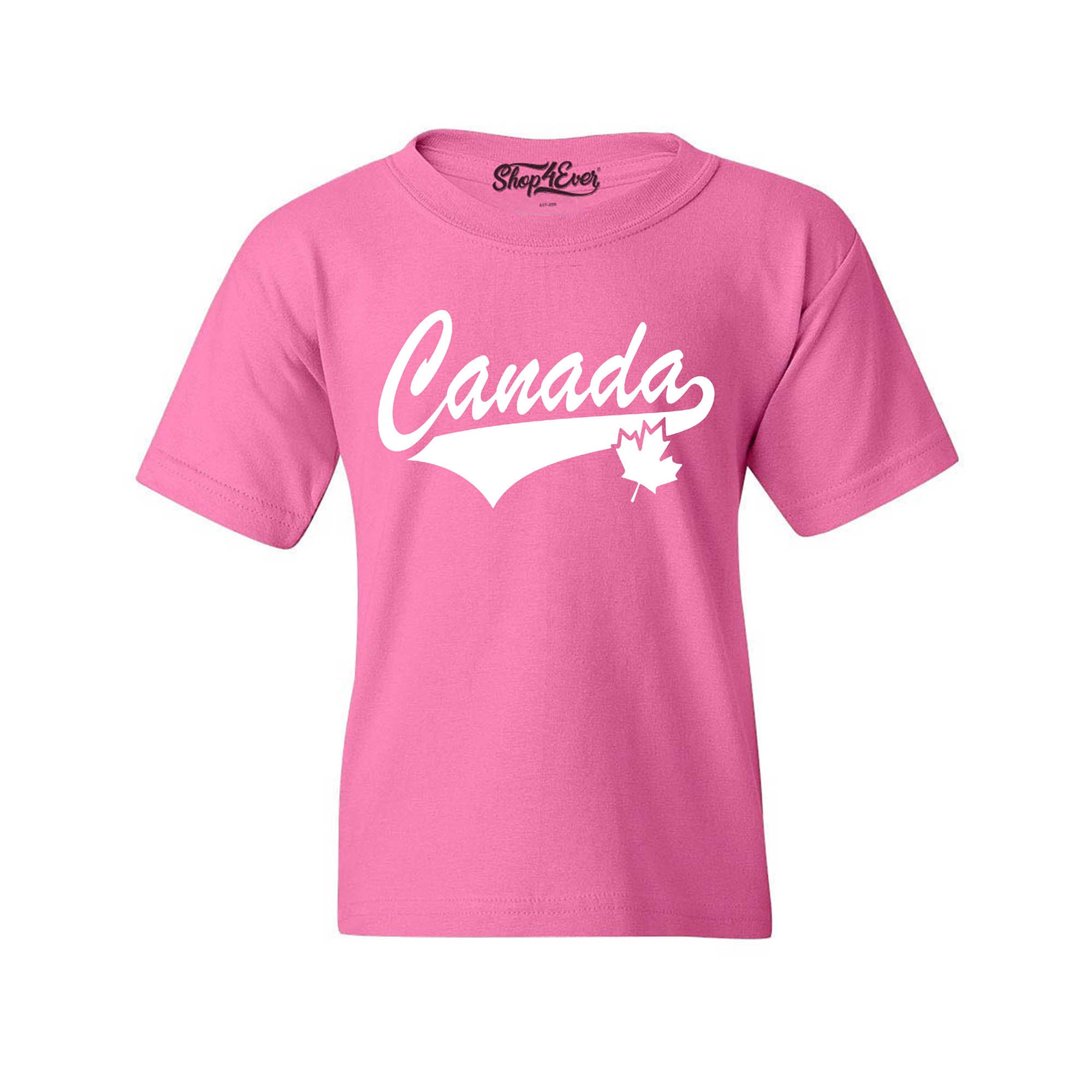 Canada White Youth's T-Shirt Canadian Child Kids