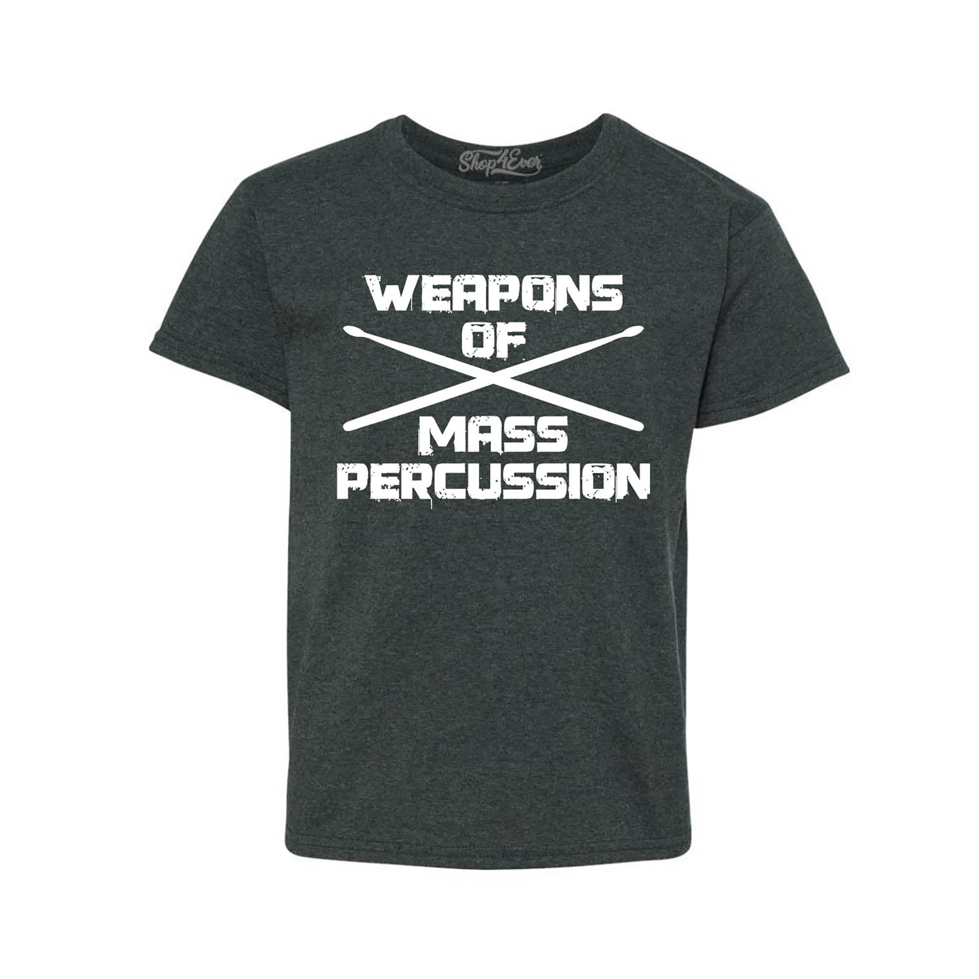 Weapons of Mass Percussion Drumsticks Drummer Youth's T-Shirt
