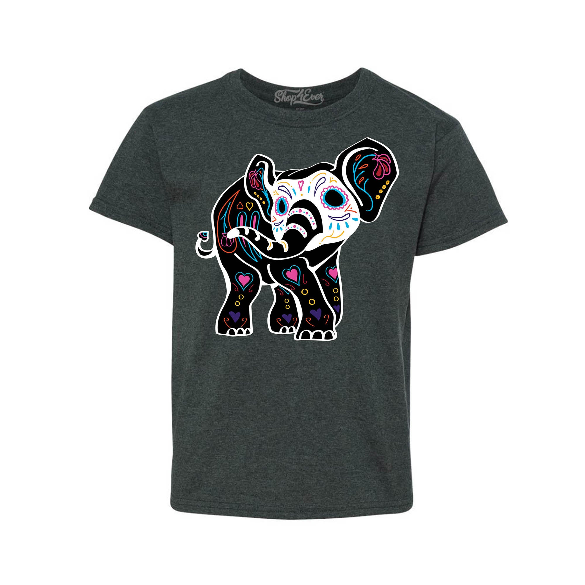 Day of The Dead Skull Child's Tee Sugar Elephant Youth's T-Shirt