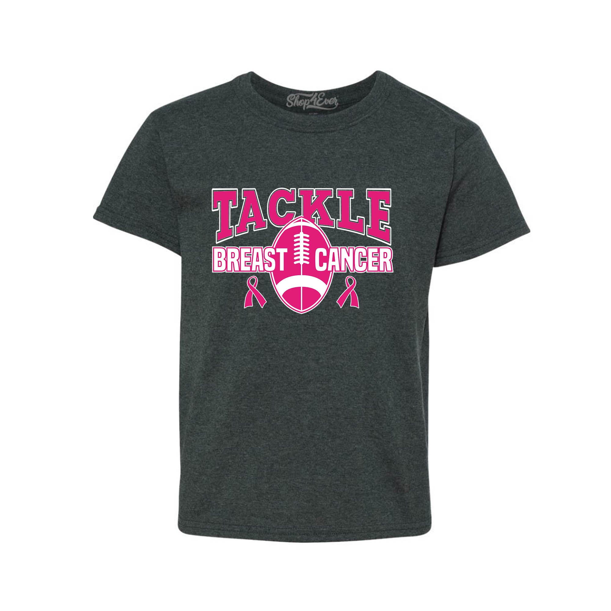 Tackle Breast Cancer Awareness Youth's T-Shirt Support Child's Tee