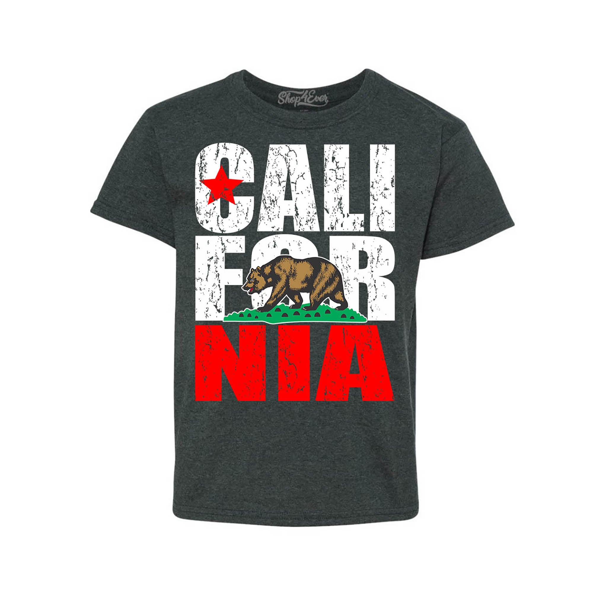 California State Flag Bear Child Kids Tee Cali Youth's T-Shirt Youth