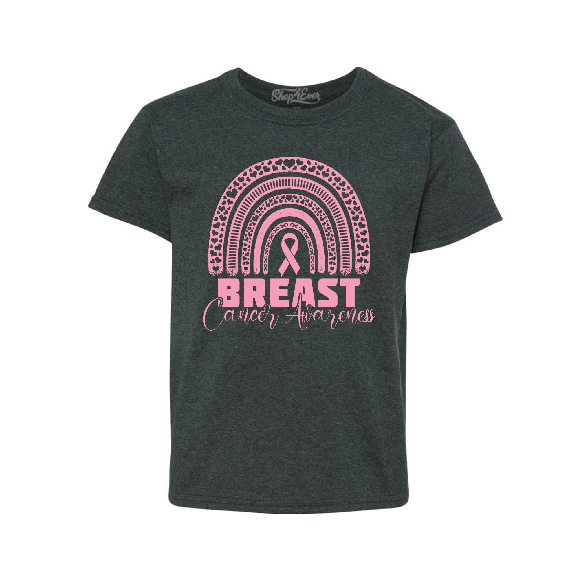 Breast Cancer Awareness Rainbow Child's T-Shirt Kids Tee