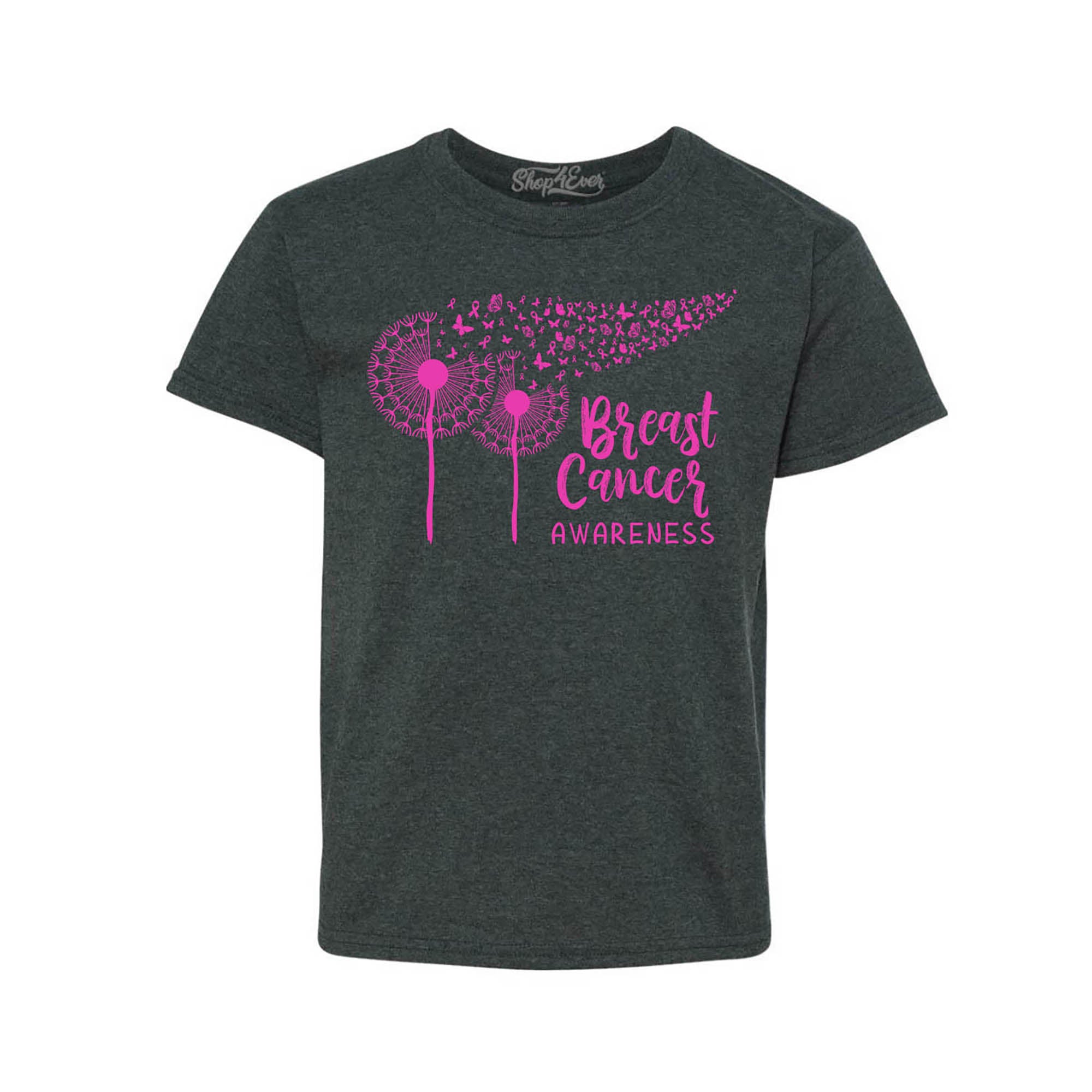 Dandelion Breast Cancer Awareness Youth's T-Shirt