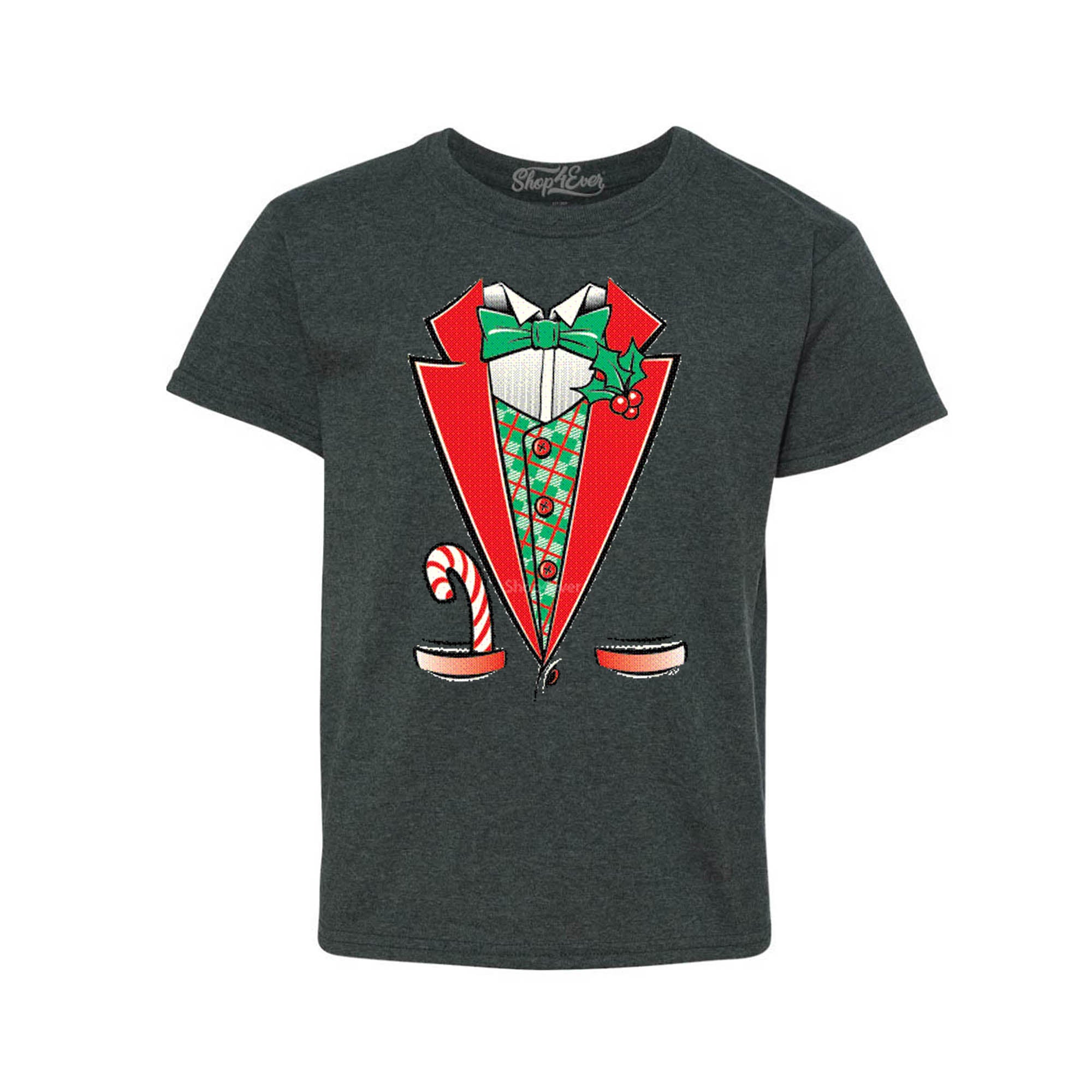 Tuxedo Christmas Costume Youth's T-Shirt Xmas Shirts