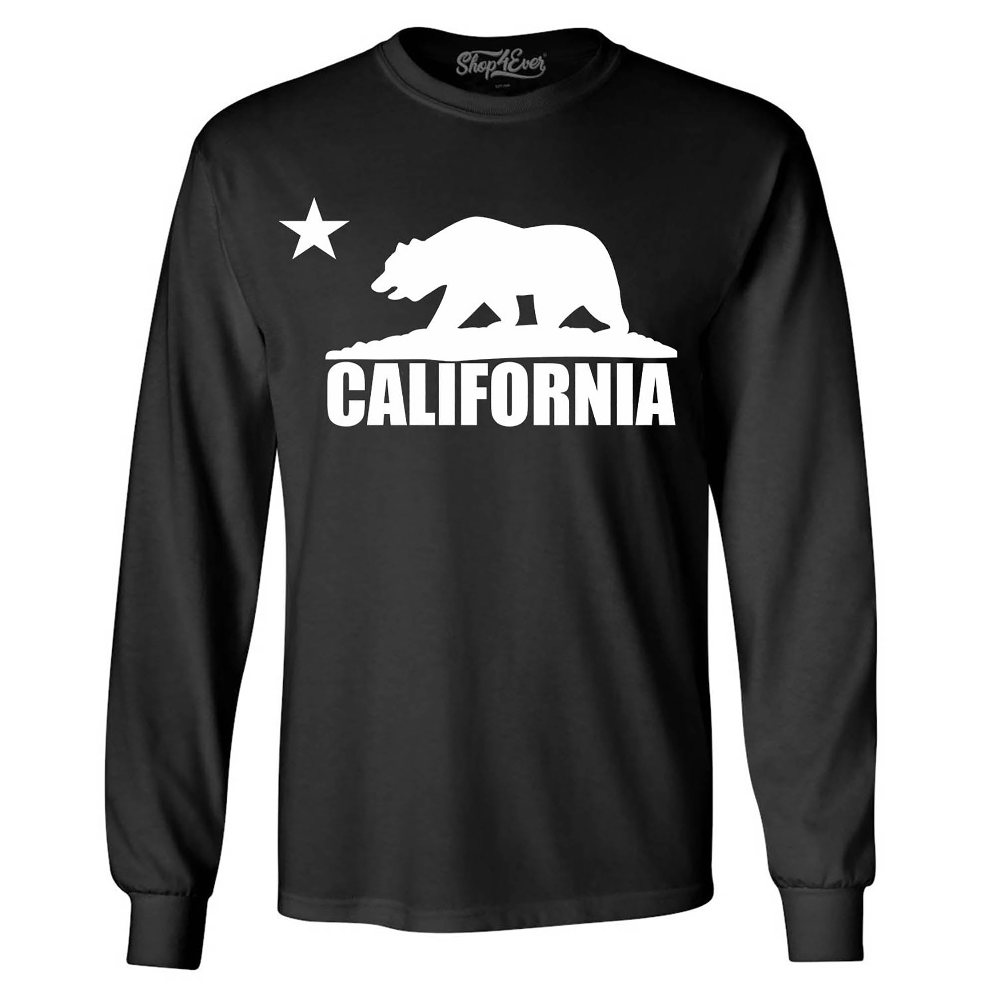California Bear White Long Sleeve Shirt California