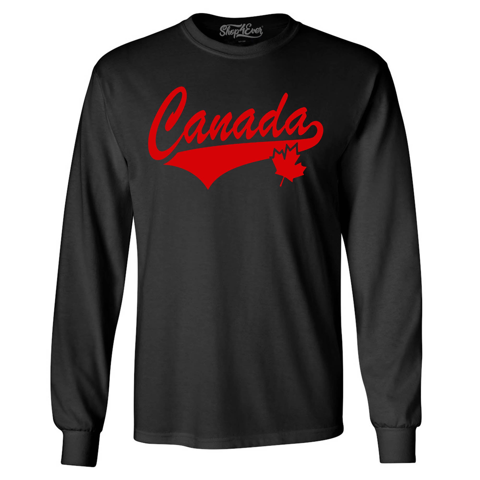 Canada Red Men's Long Sleeve Shirt