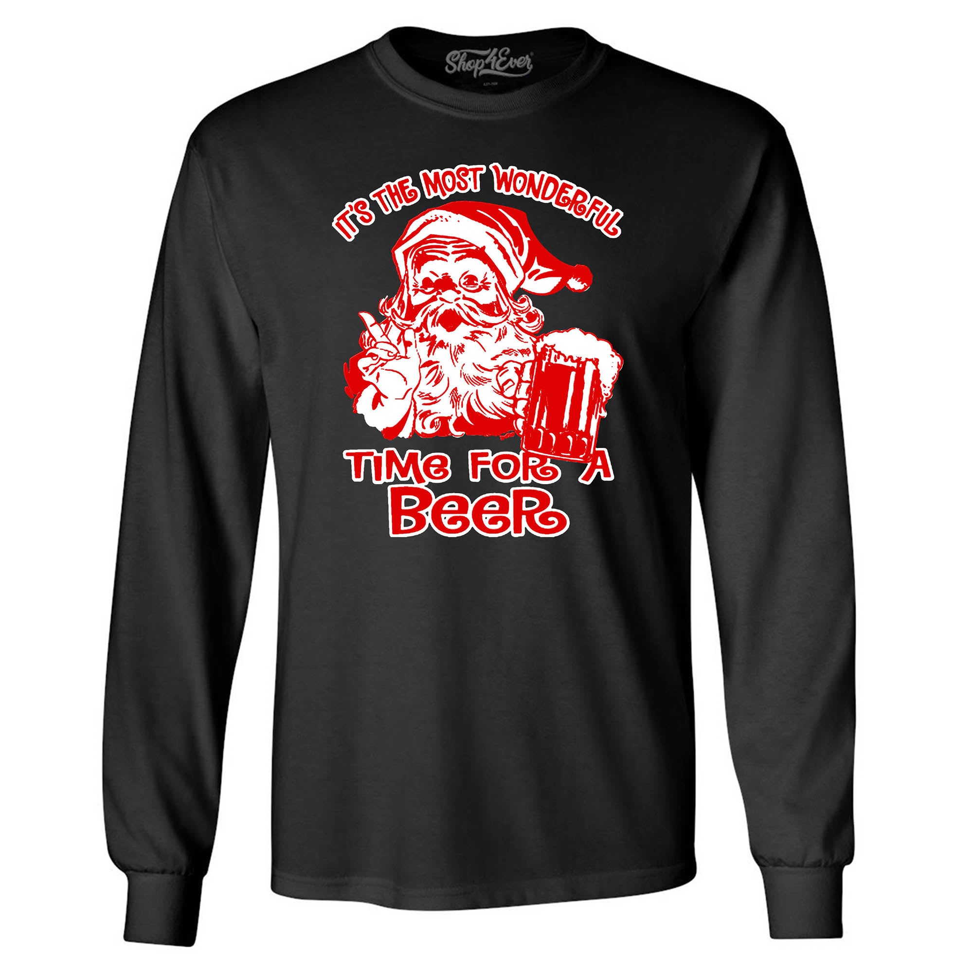 It's The Most Wonderful Time for a Beer Long Sleeve Shirt Christmas Shirts