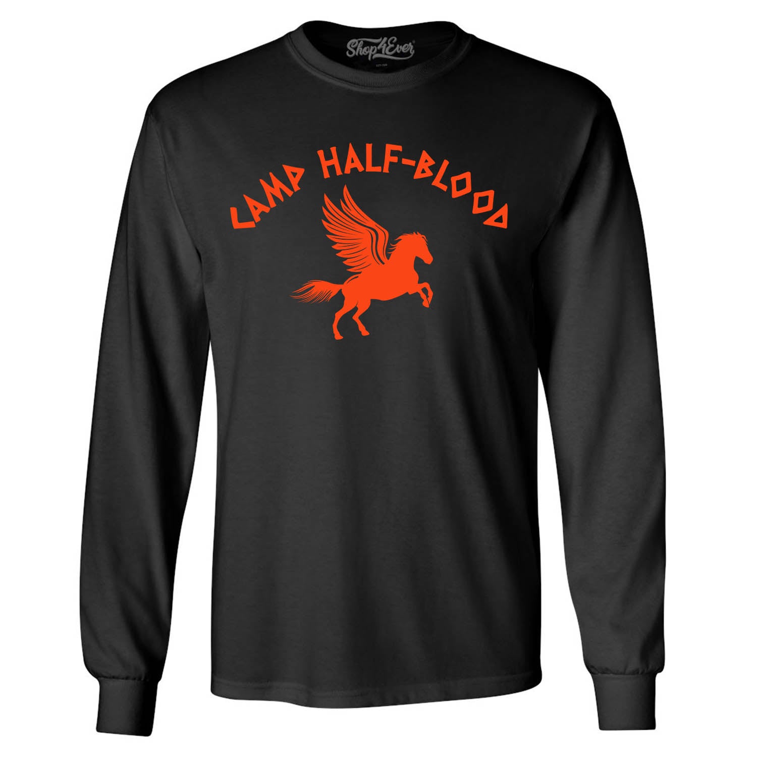 Camp Half Blood Orange Long Sleeve Shirt Demigod Tee