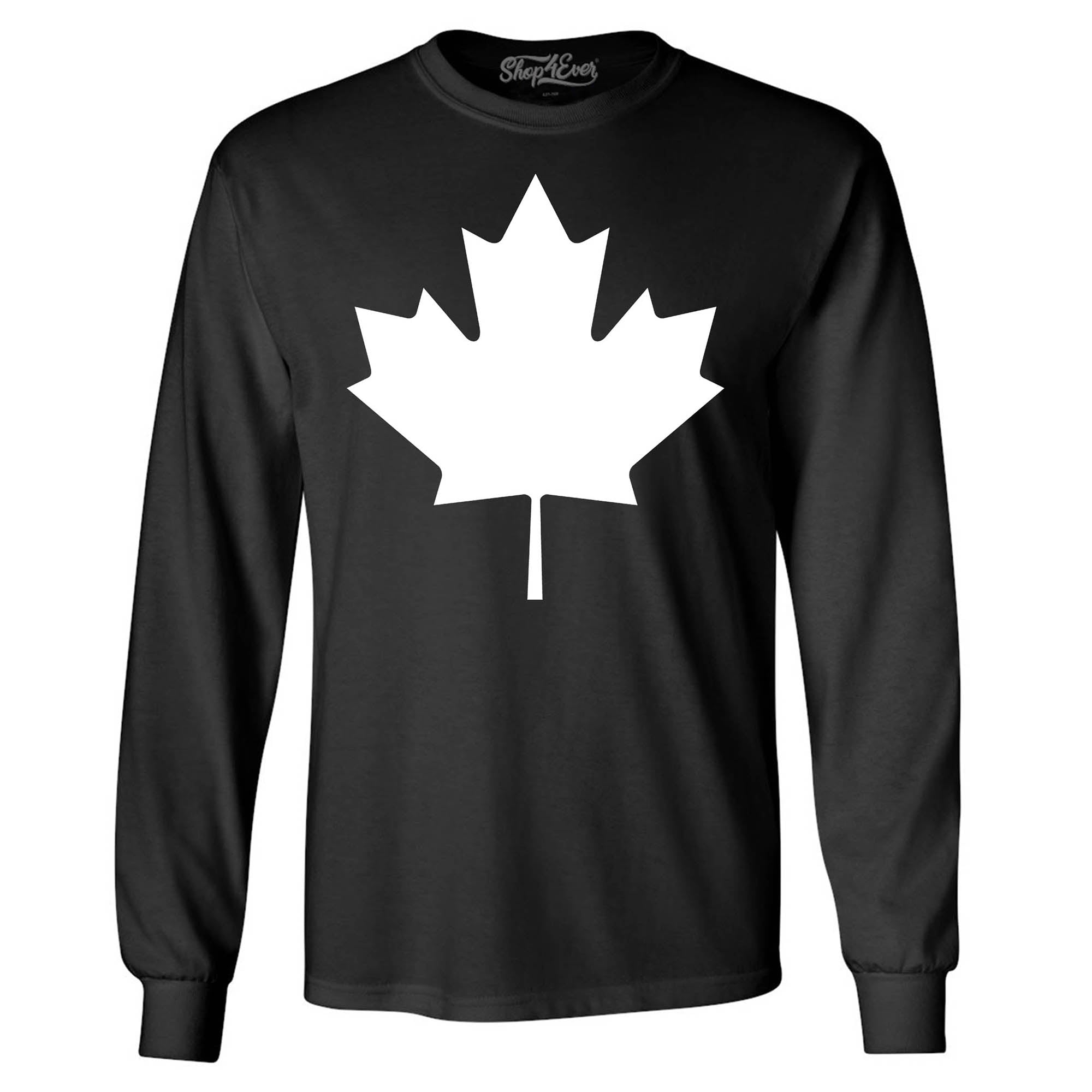 Canada White Leaf Men's Long Sleeve Shirt