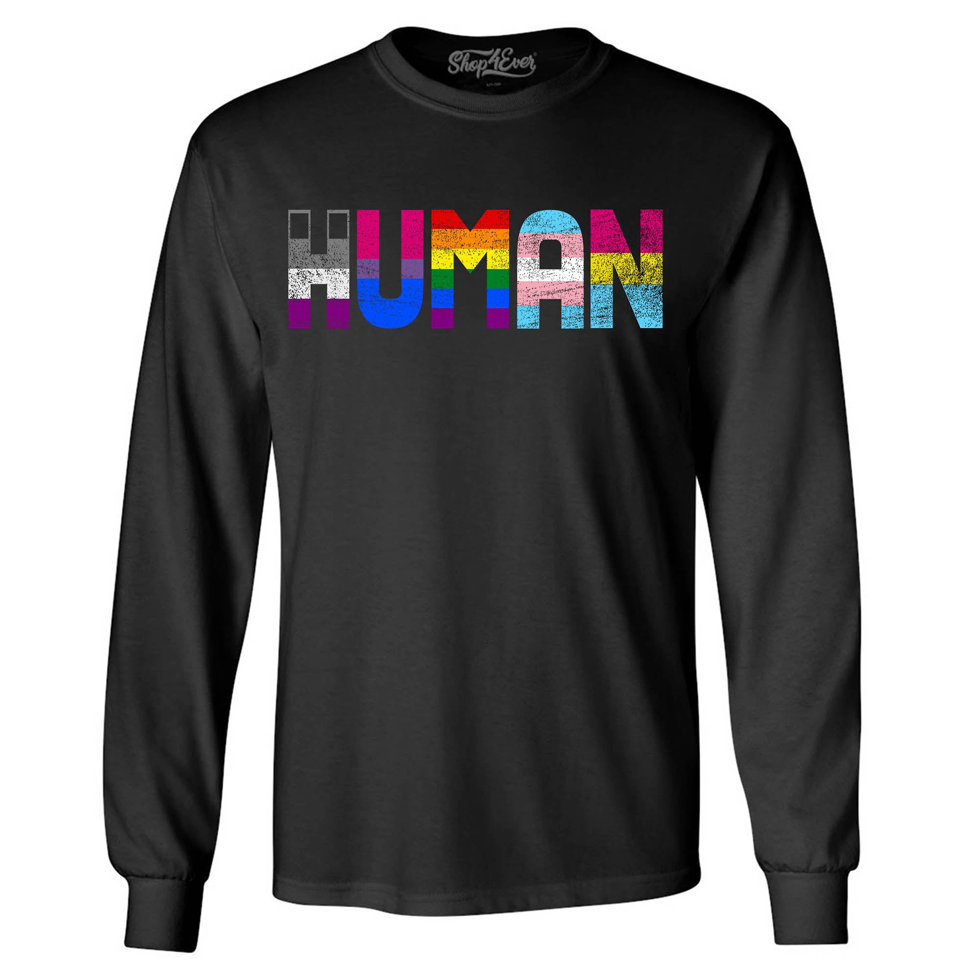Human Pride Flags Long Sleeve Shirt