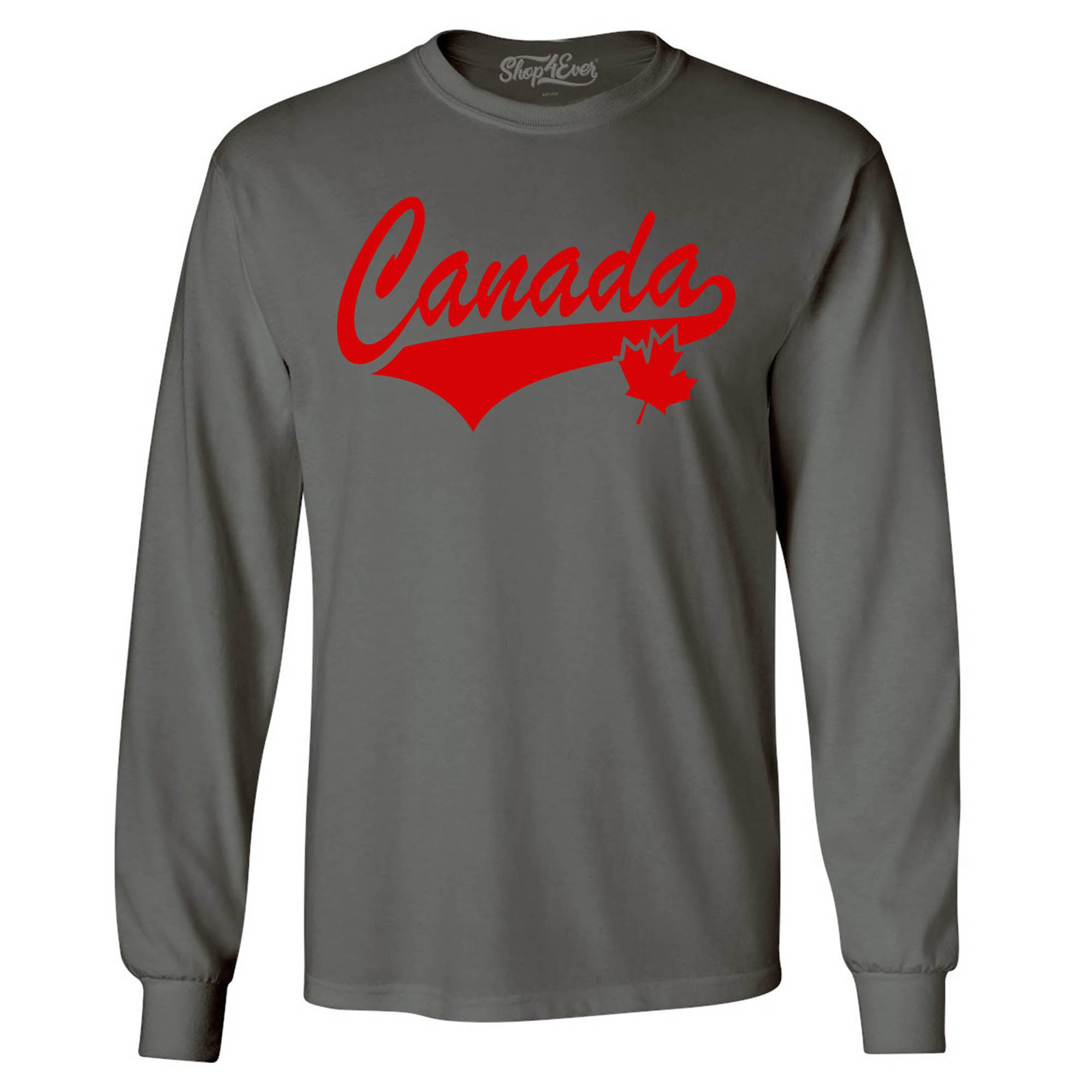 Canada Red Men's Long Sleeve Shirt
