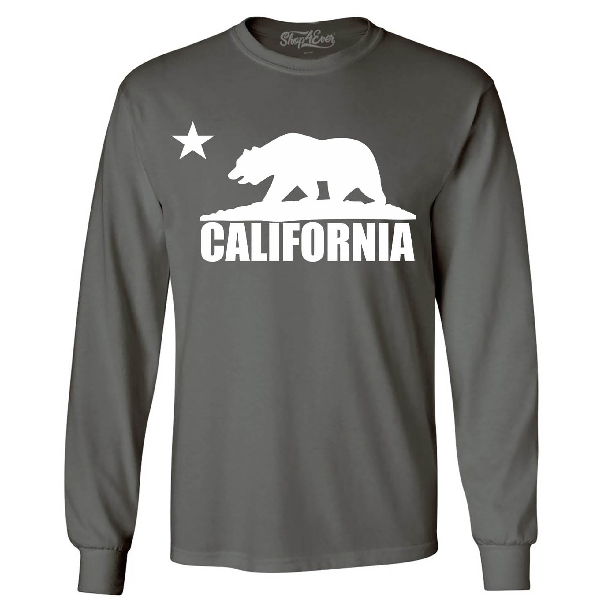 California Bear White Long Sleeve Shirt California