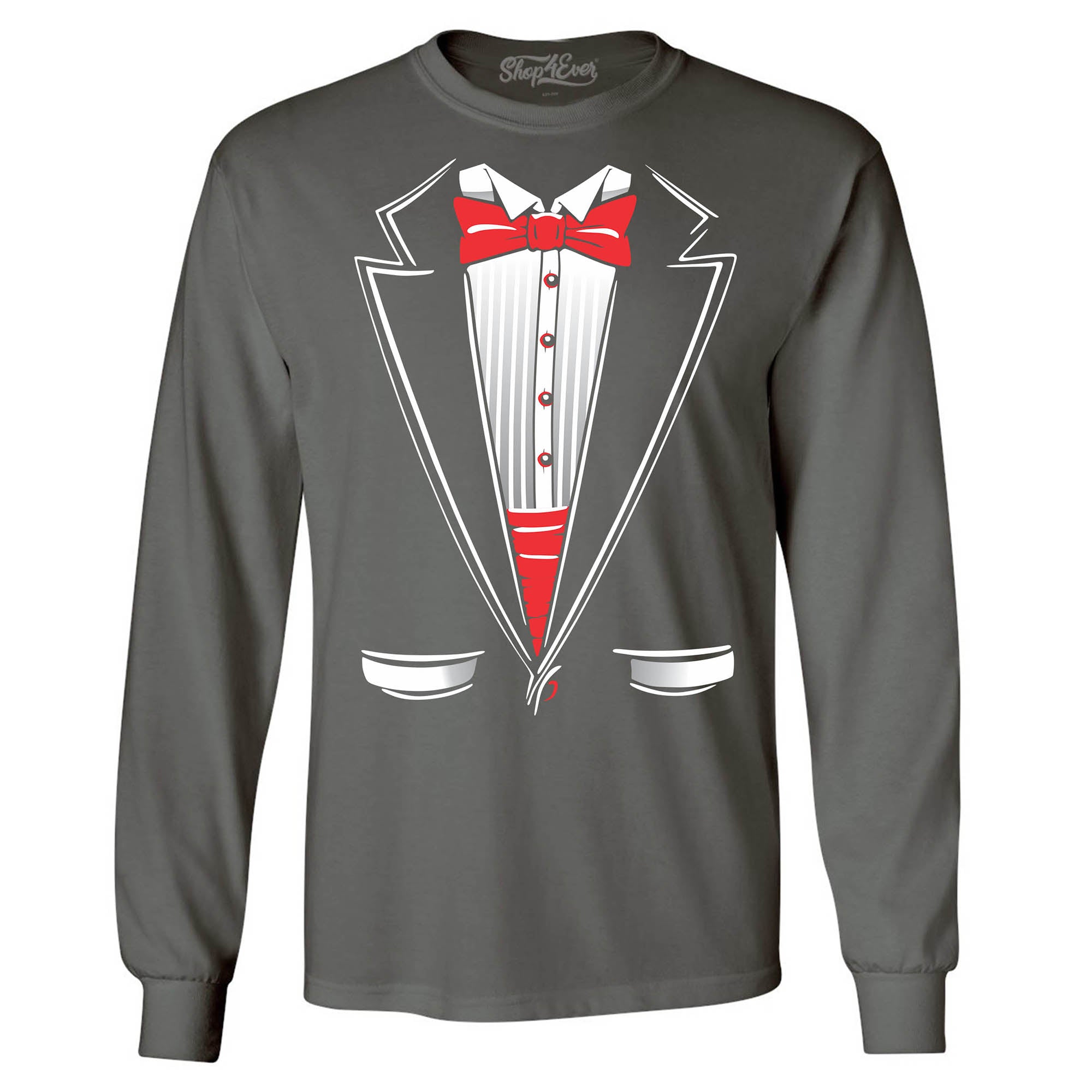Classic Tuxedo Long Sleeve Shirt Costume Shirts