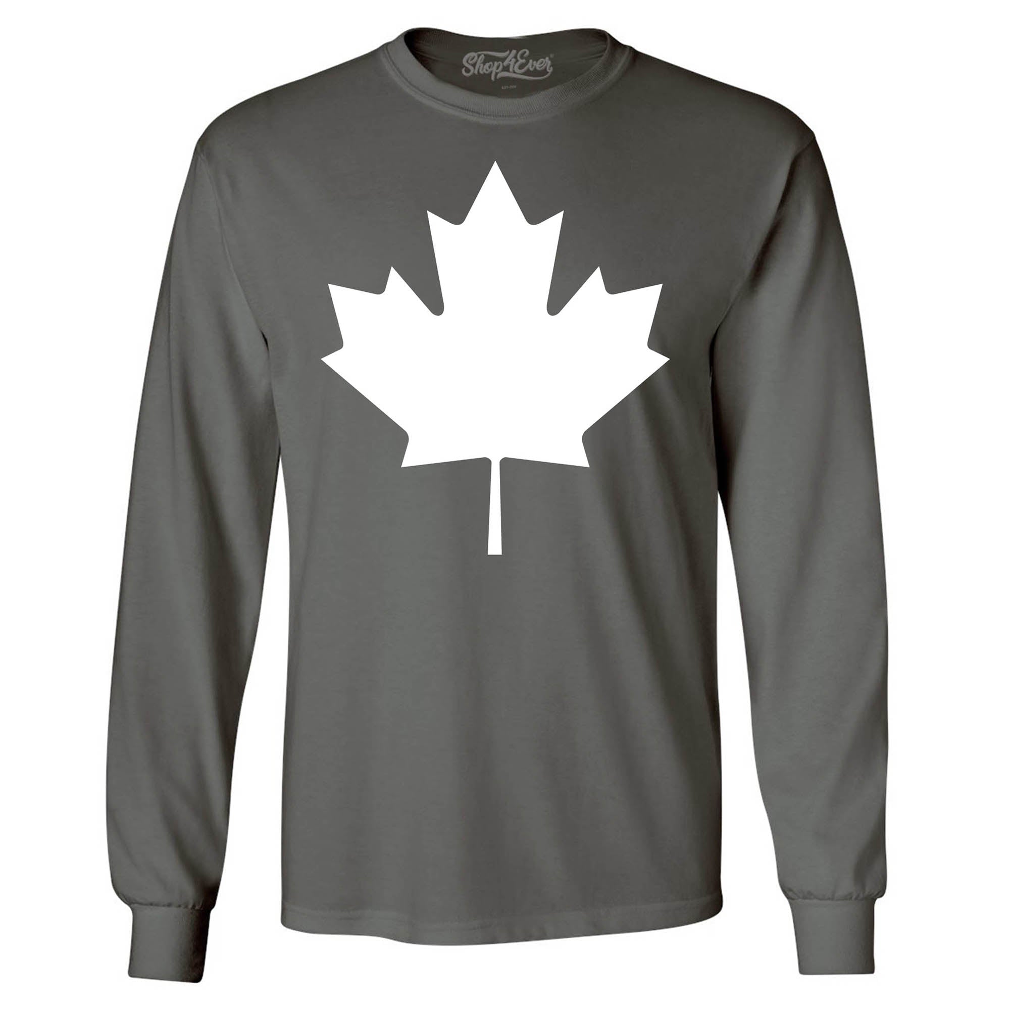 Canada White Leaf Men's Long Sleeve Shirt