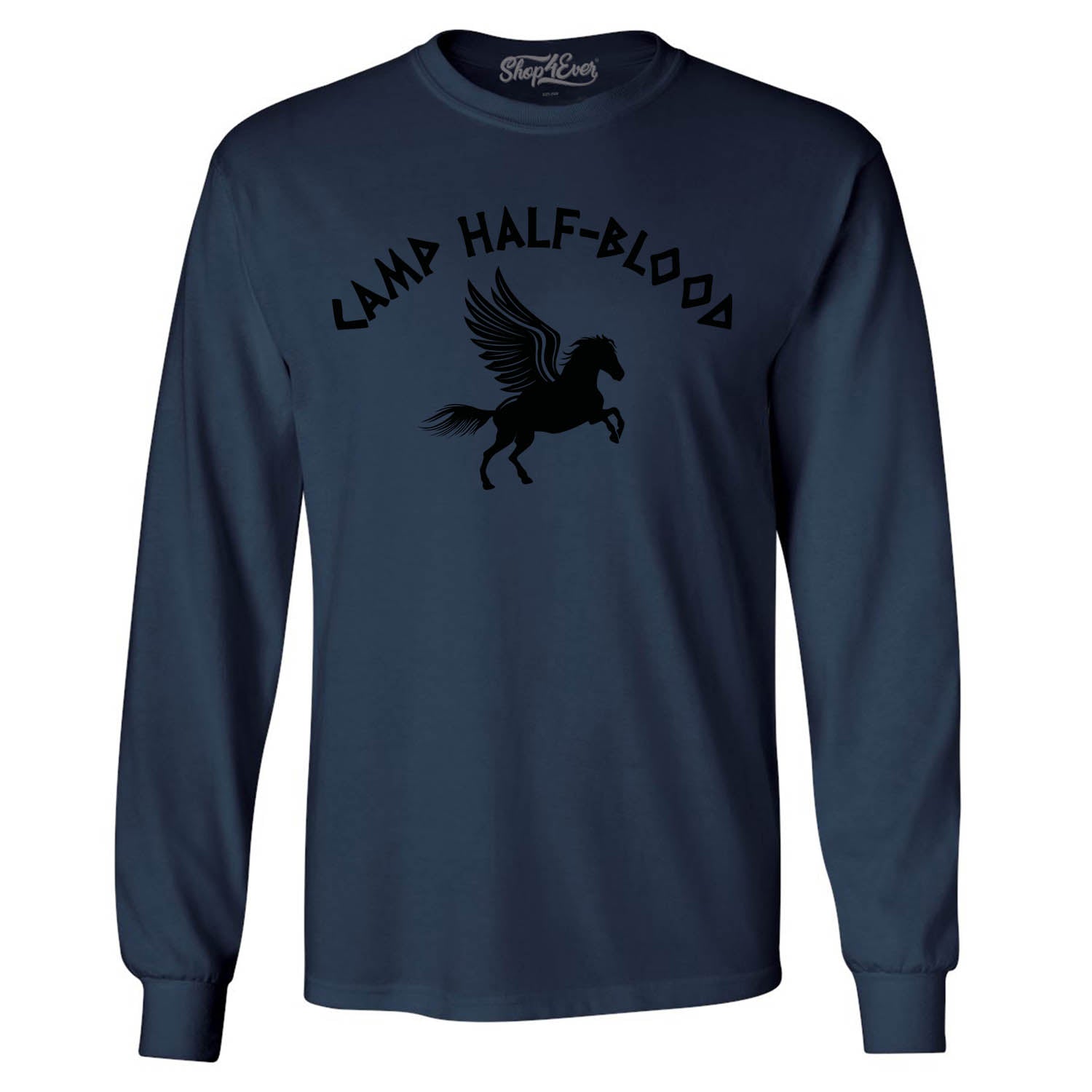 Camp Half Blood Black Long Sleeve Shirt Demigod Tee