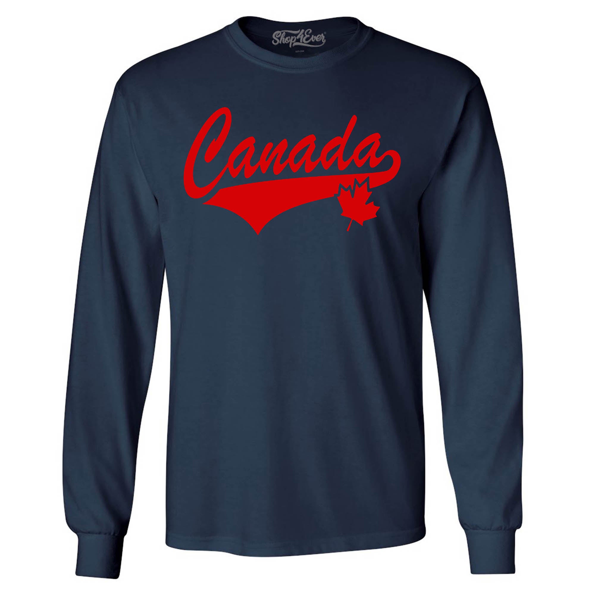 Canada Red Men's Long Sleeve Shirt