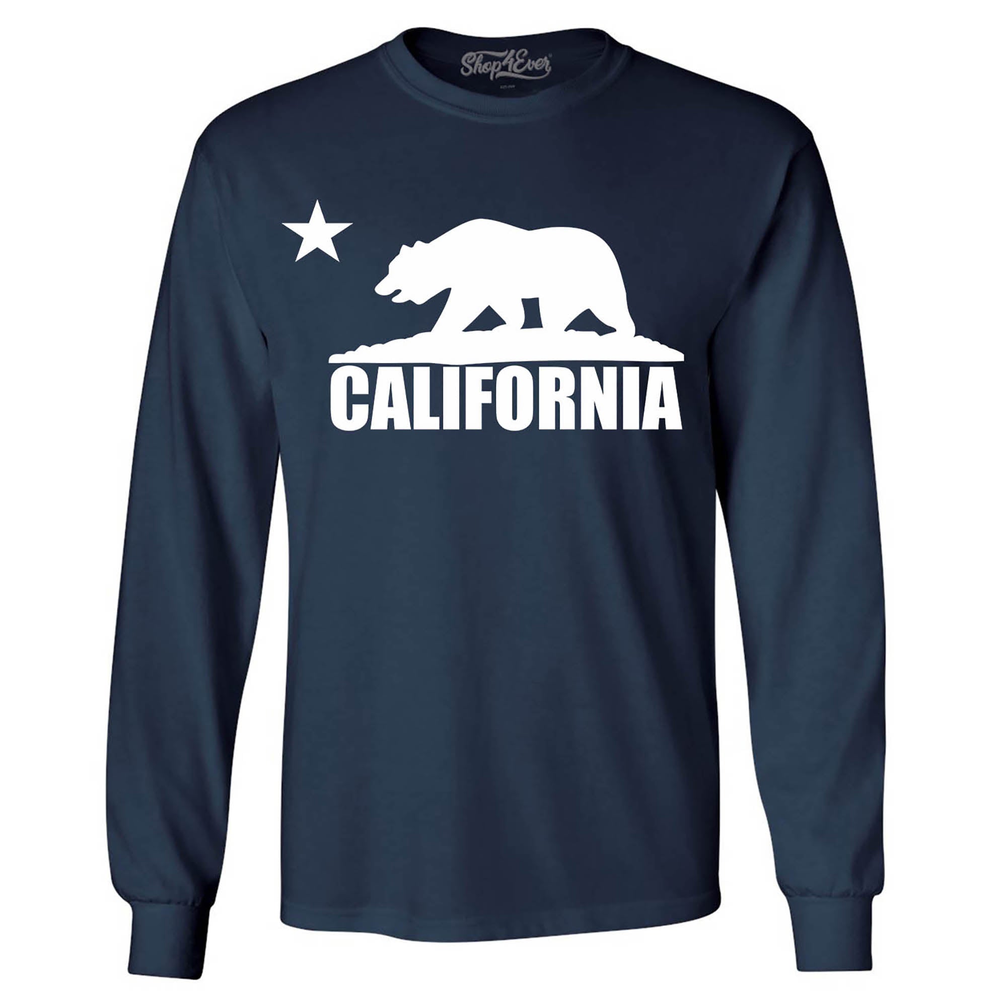 California Bear White Long Sleeve Shirt California