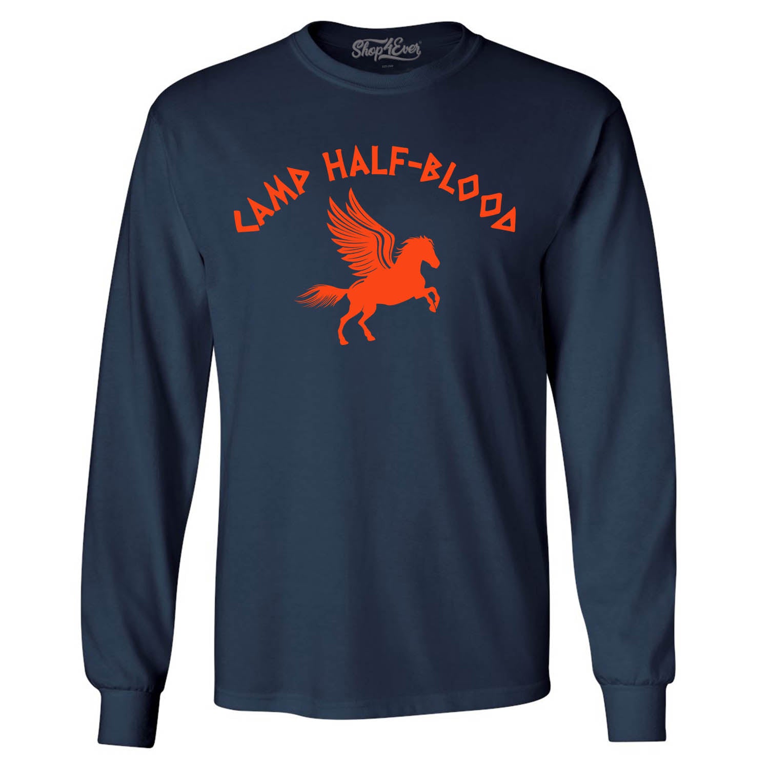 Camp Half Blood Orange Long Sleeve Shirt Demigod Tee