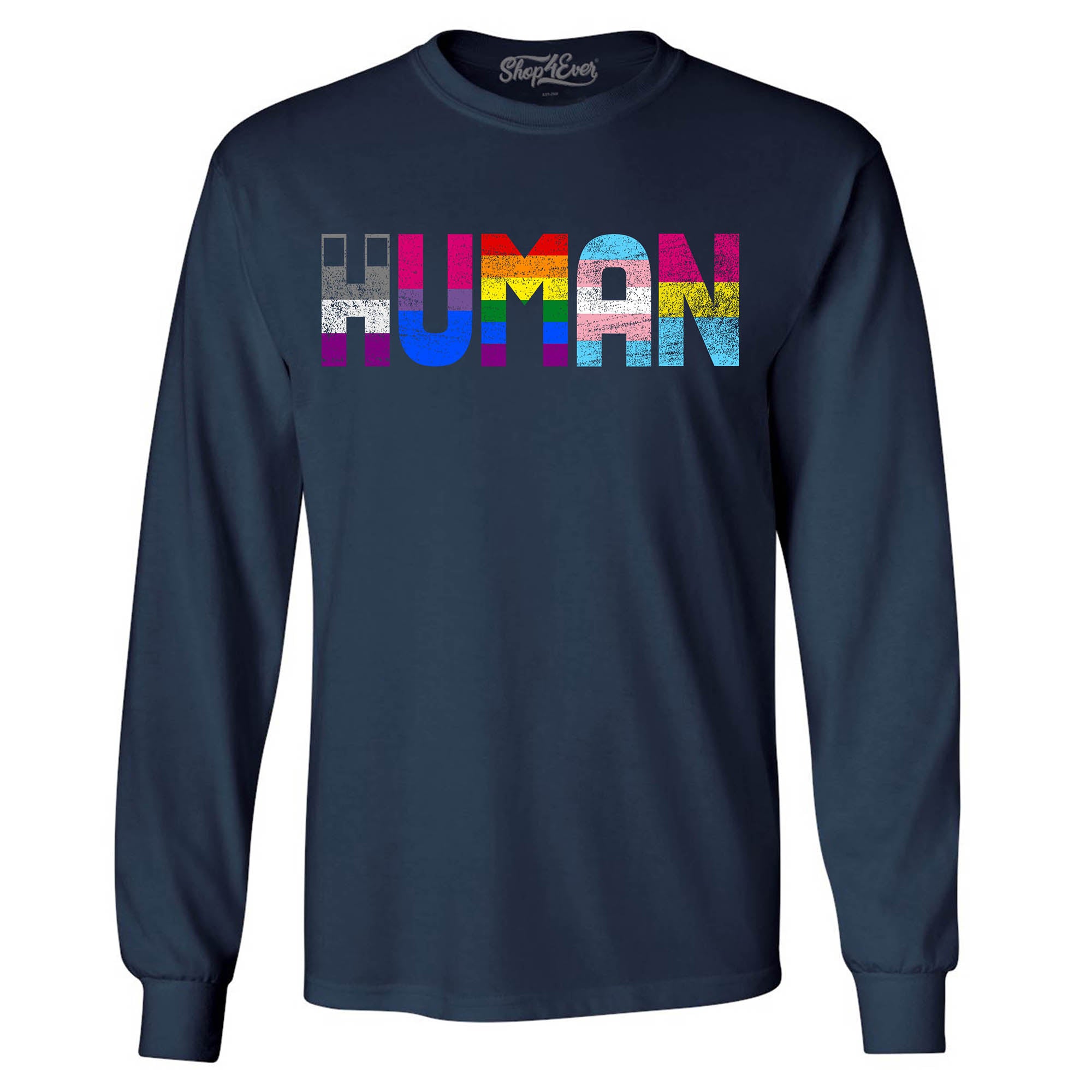 Human Pride Flags Long Sleeve Shirt
