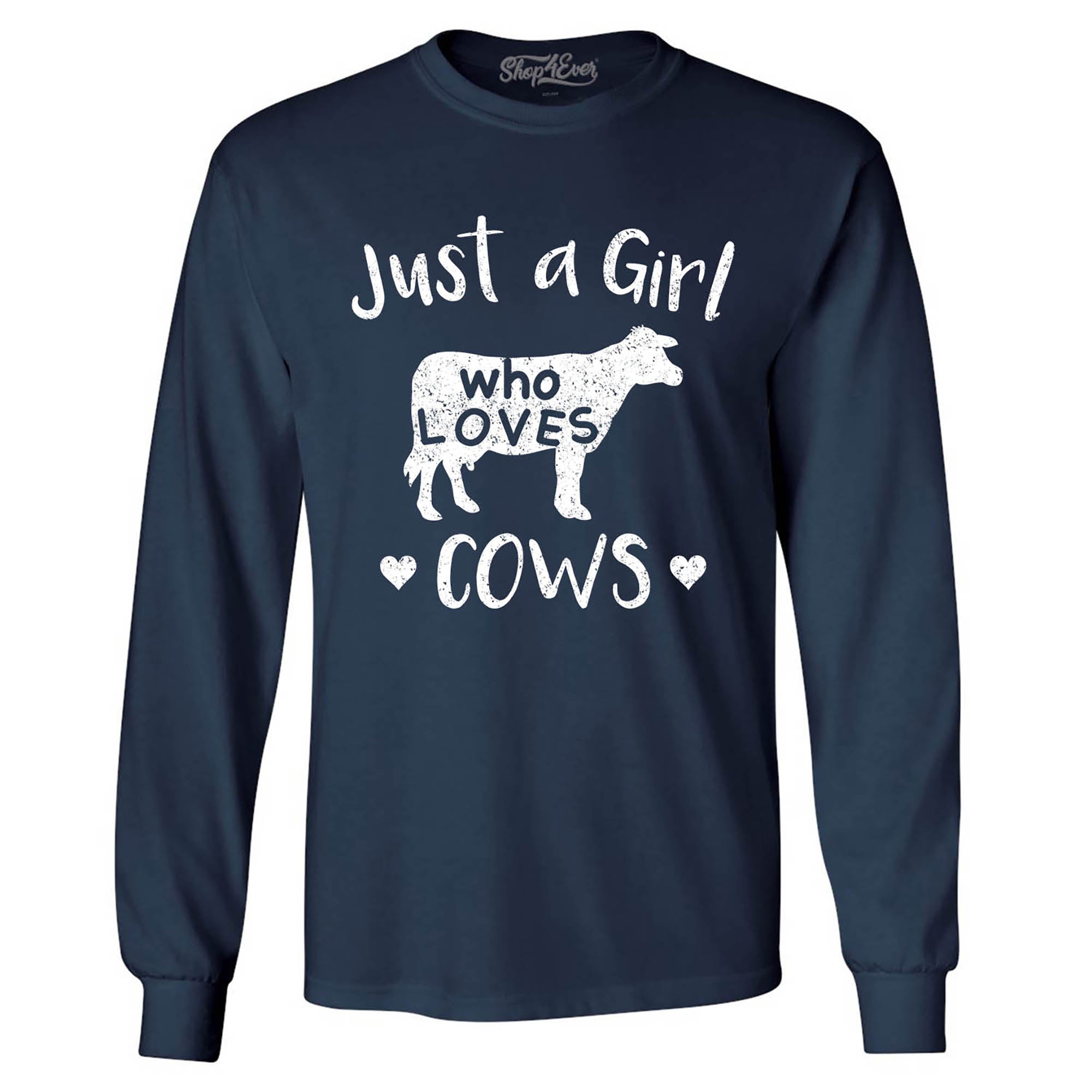 Just A Girl Who Loves Cows Long Sleeve Shirt
