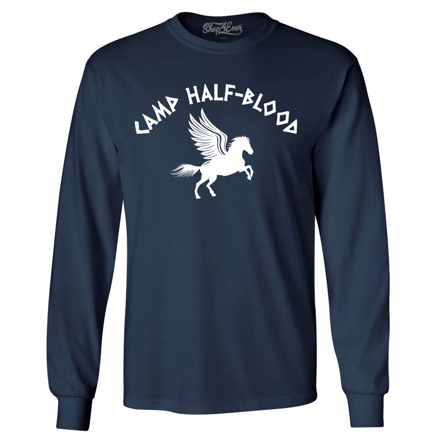 Camp Half Blood White Long Sleeve Shirt Demigod Tee