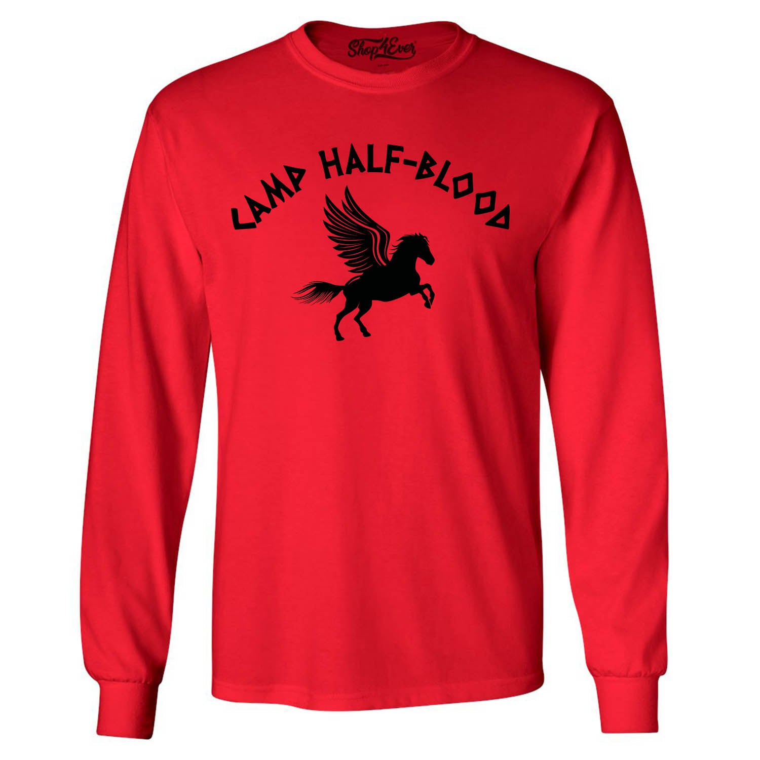 Camp Half Blood Black Long Sleeve Shirt Demigod Tee