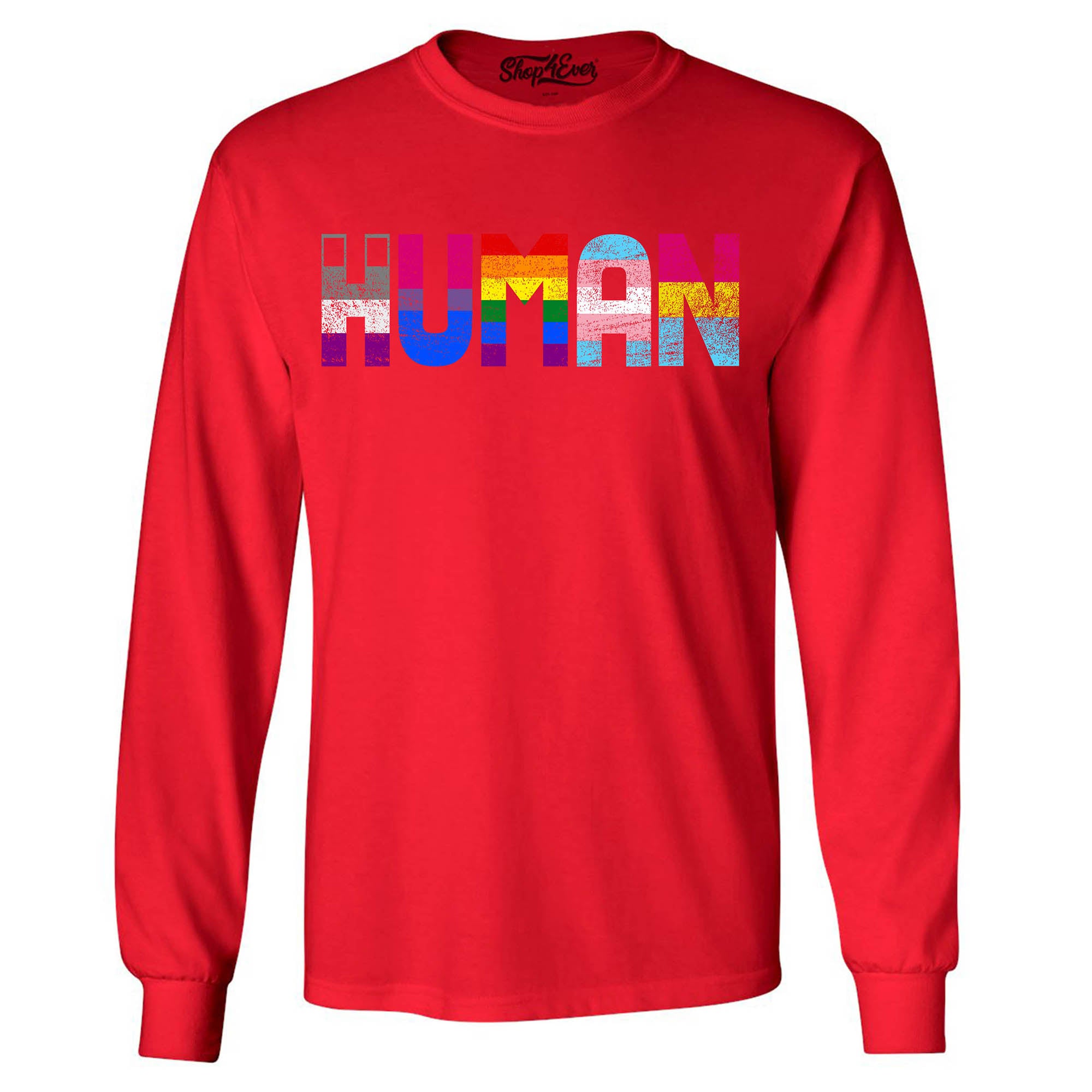 Human Pride Flags Long Sleeve Shirt