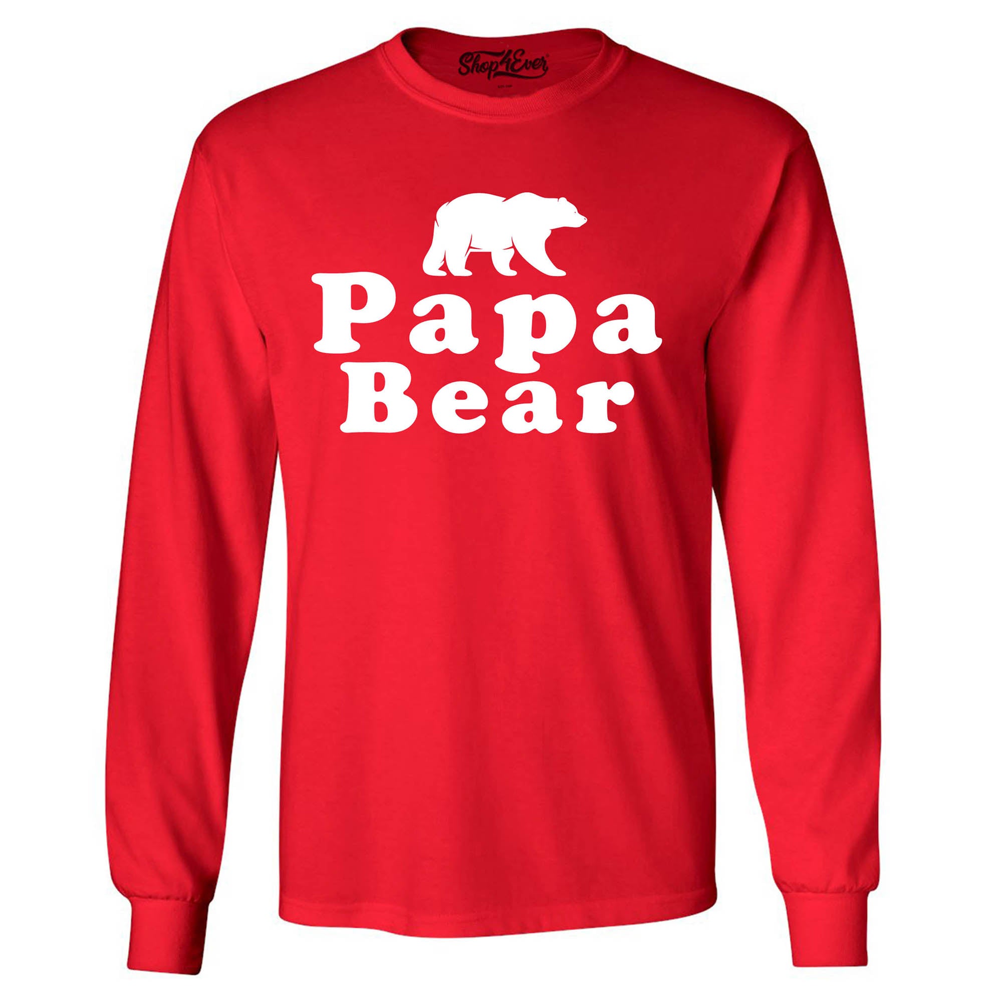 Papa Bear Long Sleeve Shirt Couples Shirts