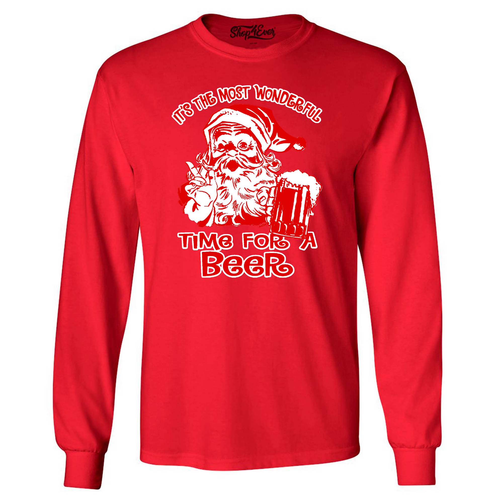 It's The Most Wonderful Time for a Beer Long Sleeve Shirt Christmas Shirts