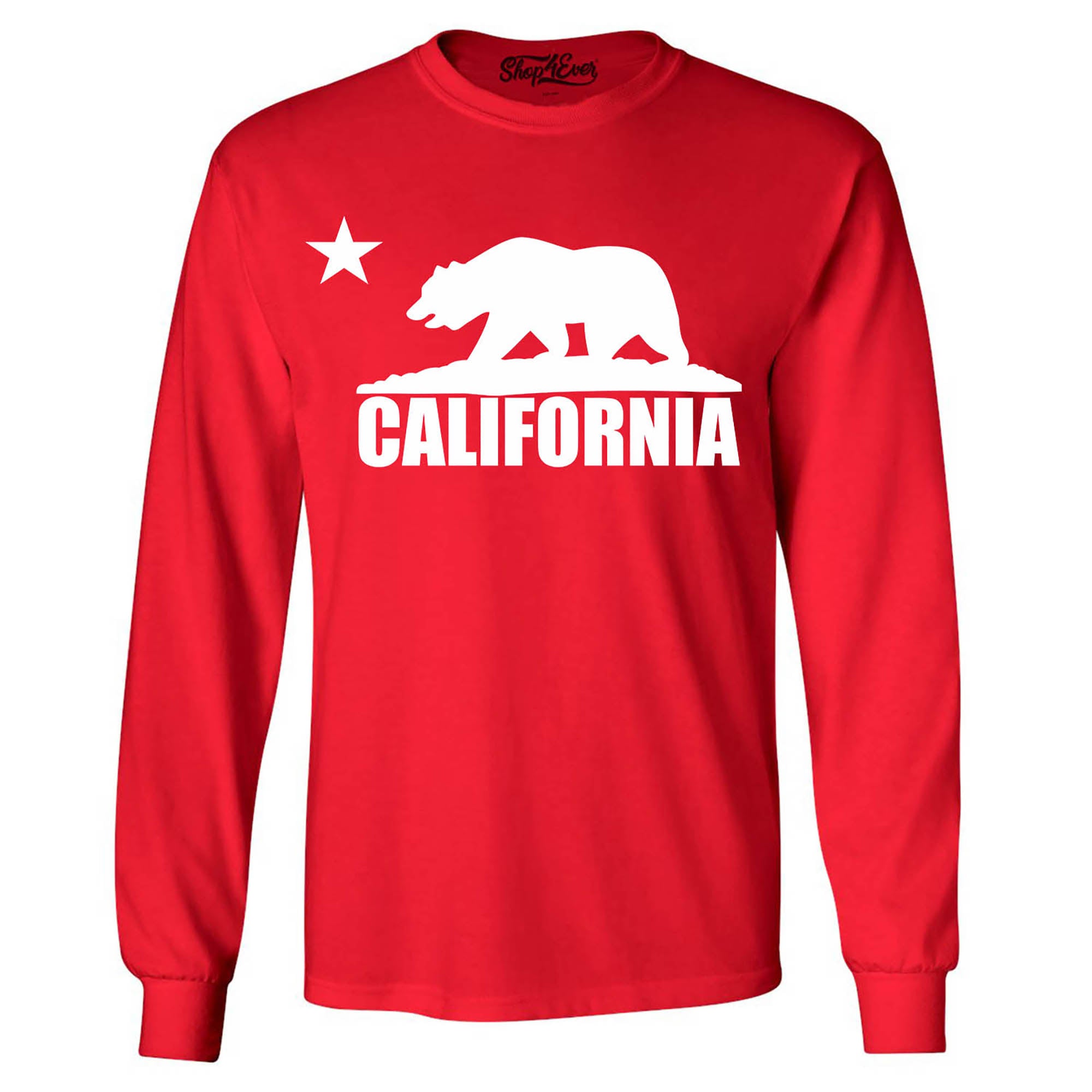 California Bear White Long Sleeve Shirt California