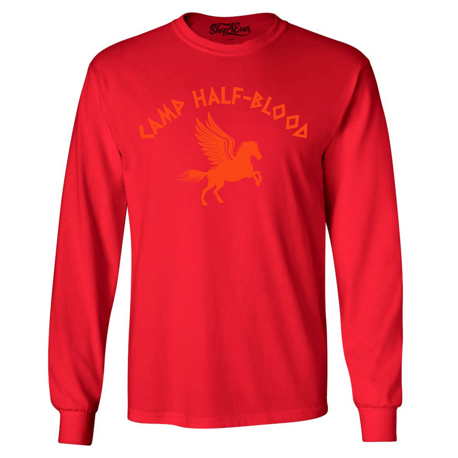 Camp Half Blood Orange Long Sleeve Shirt Demigod Tee