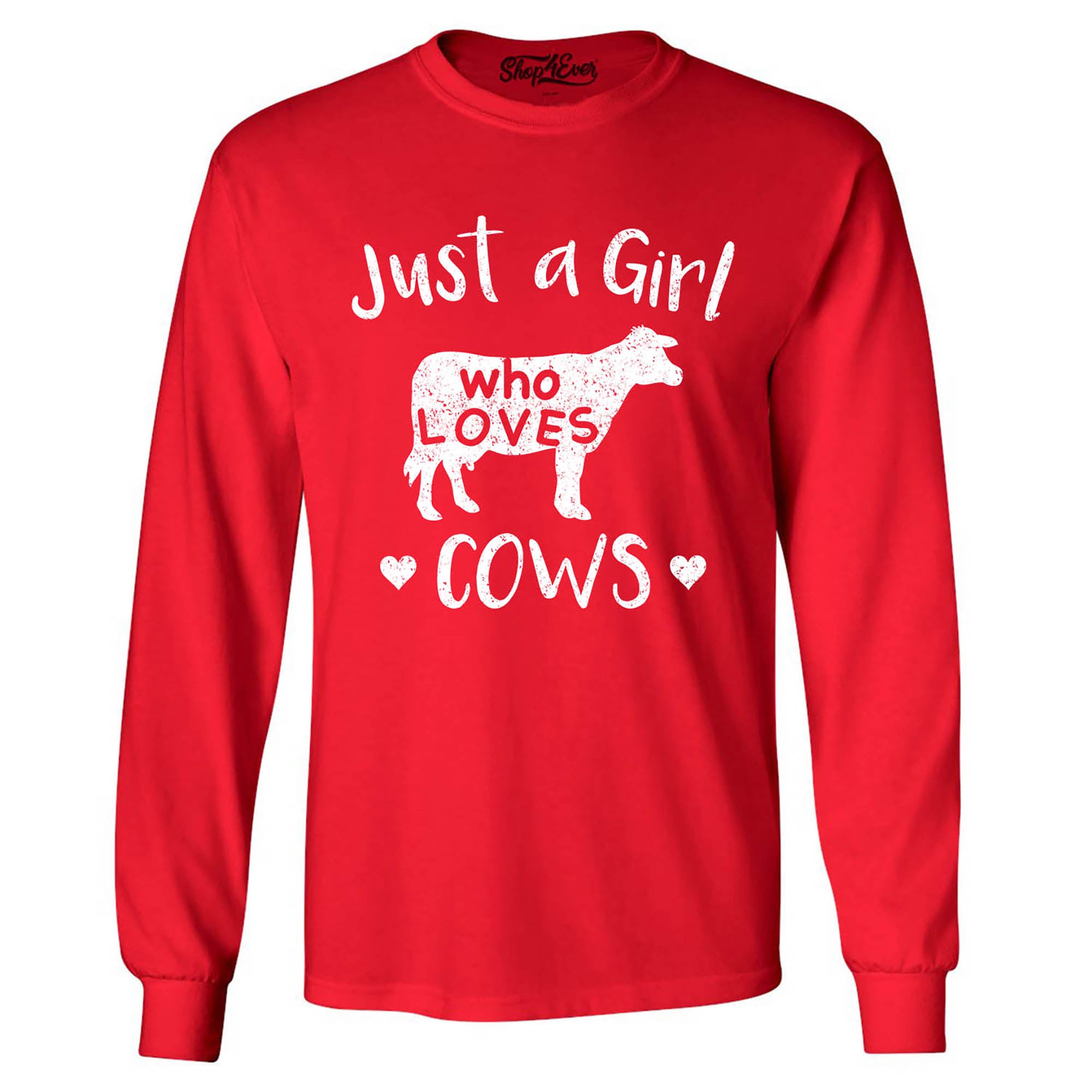 Just A Girl Who Loves Cows Long Sleeve Shirt