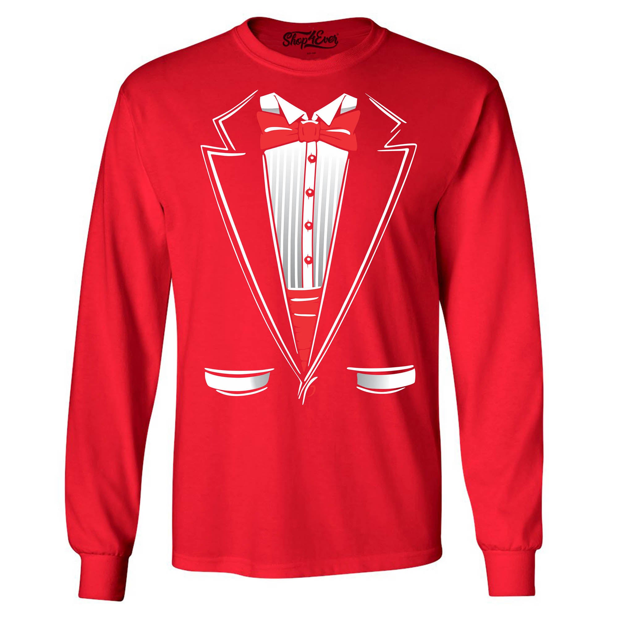 Classic Tuxedo Long Sleeve Shirt Costume Shirts