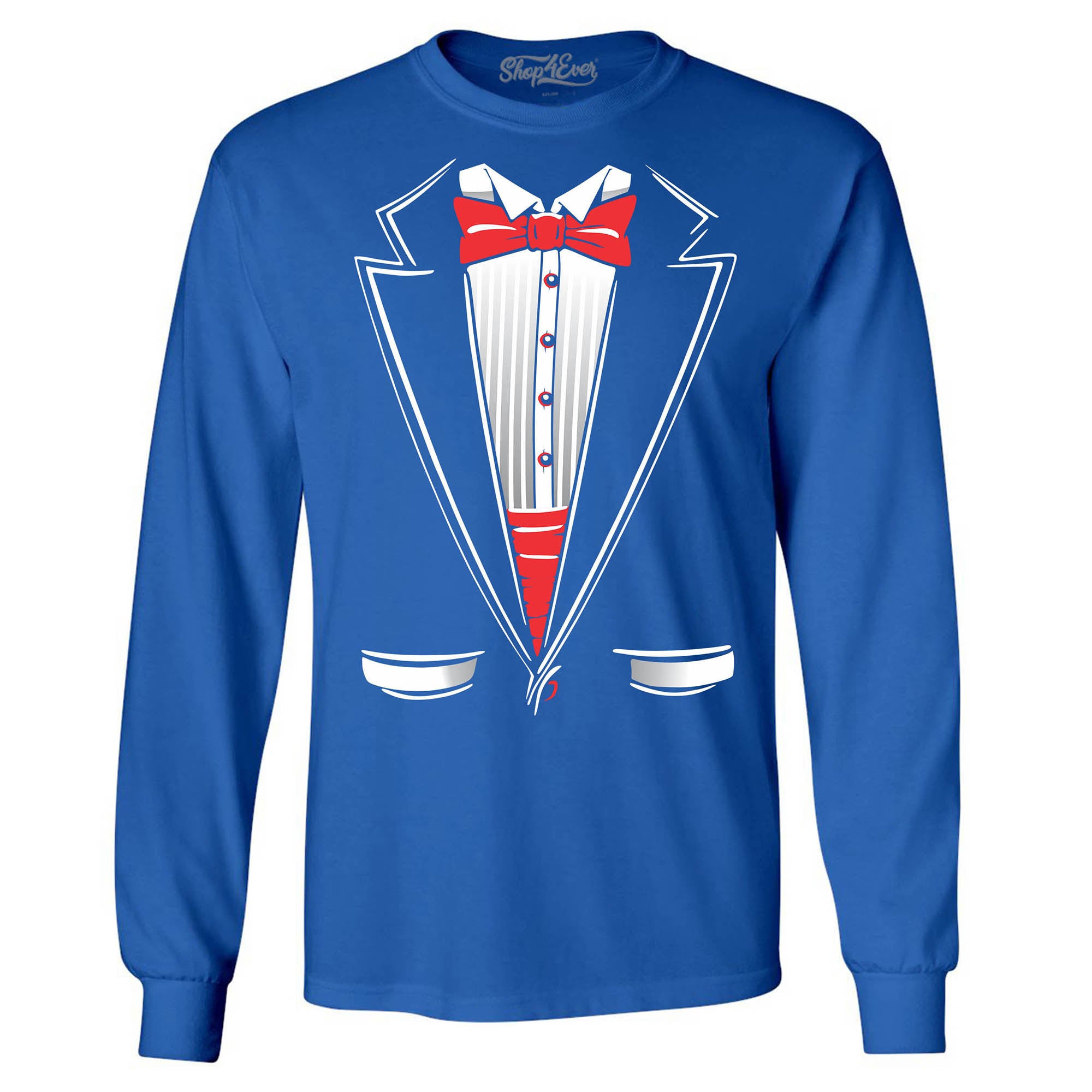 Classic Tuxedo Long Sleeve Shirt Costume Shirts