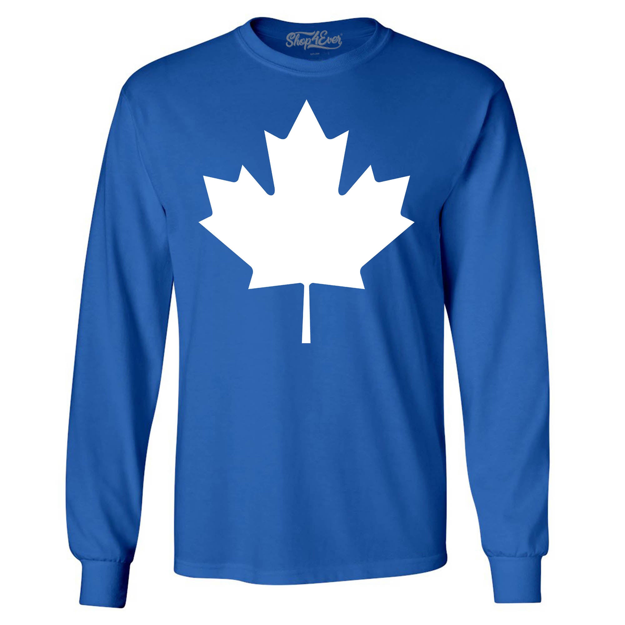 Canada White Leaf Men's Long Sleeve Shirt