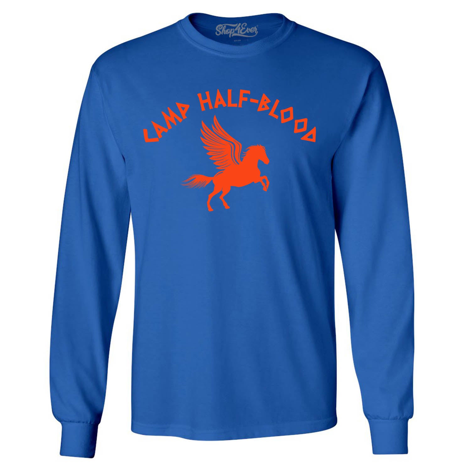 Camp Half Blood Orange Long Sleeve Shirt Demigod Tee
