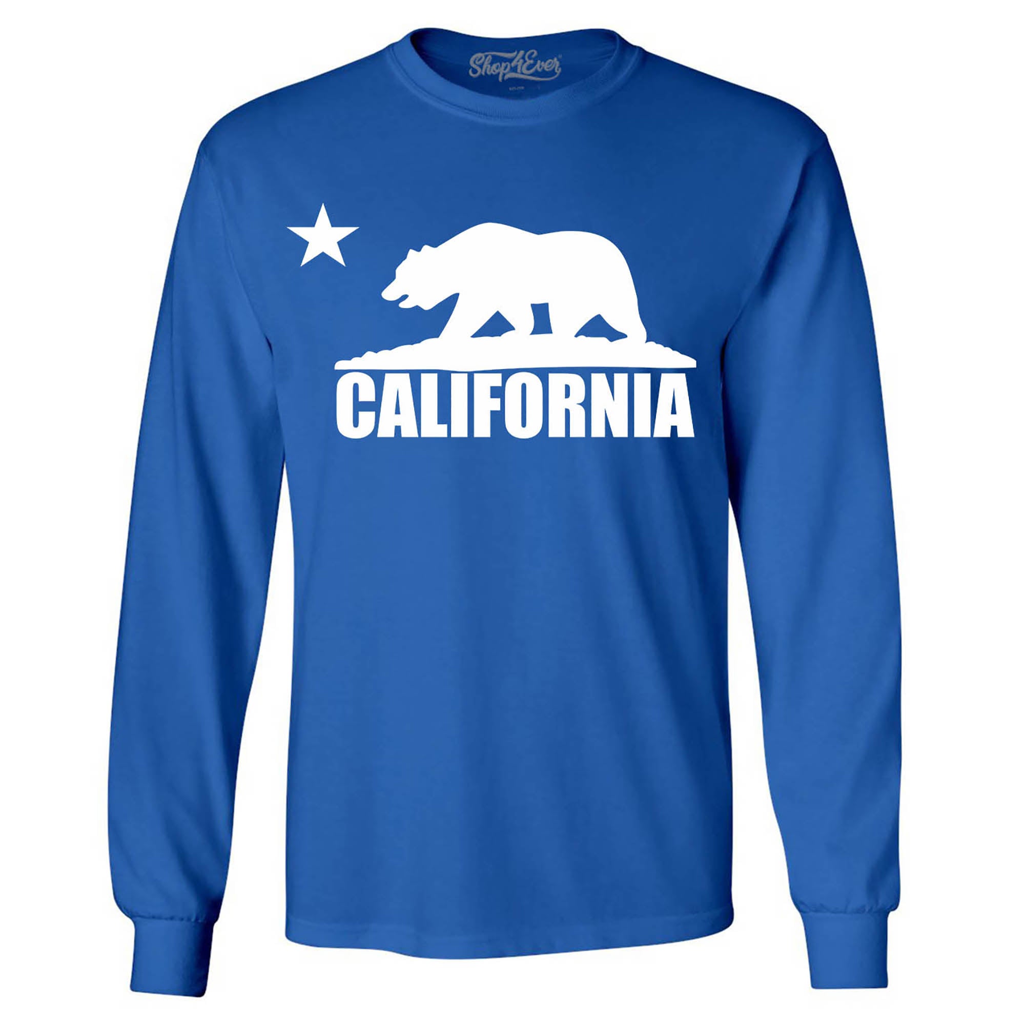 California Bear White Long Sleeve Shirt California