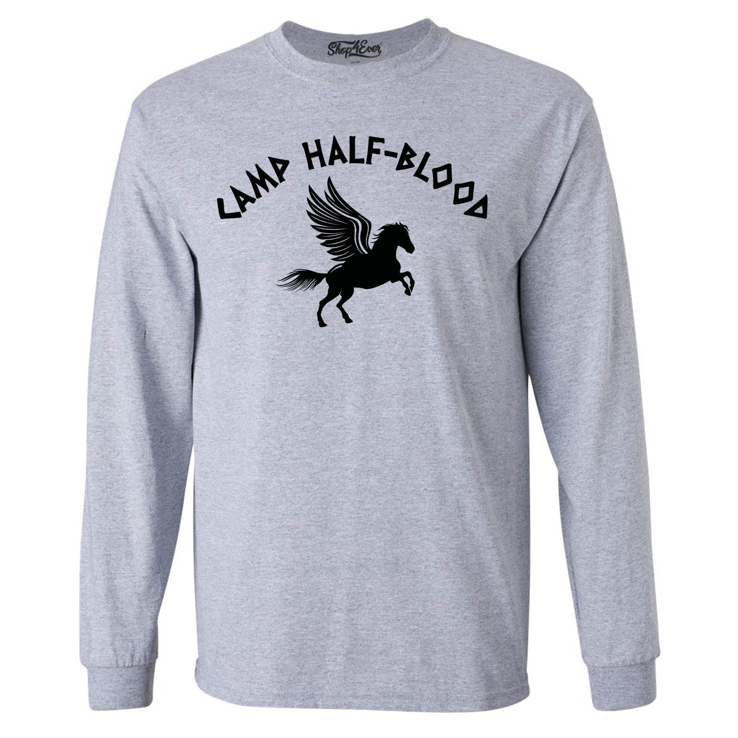 Camp Half Blood Black Long Sleeve Shirt Demigod Tee