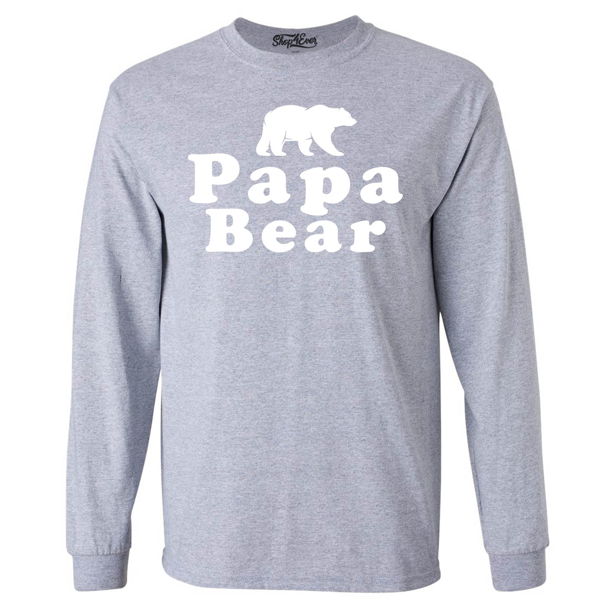 Papa Bear Long Sleeve Shirt Couples Shirts