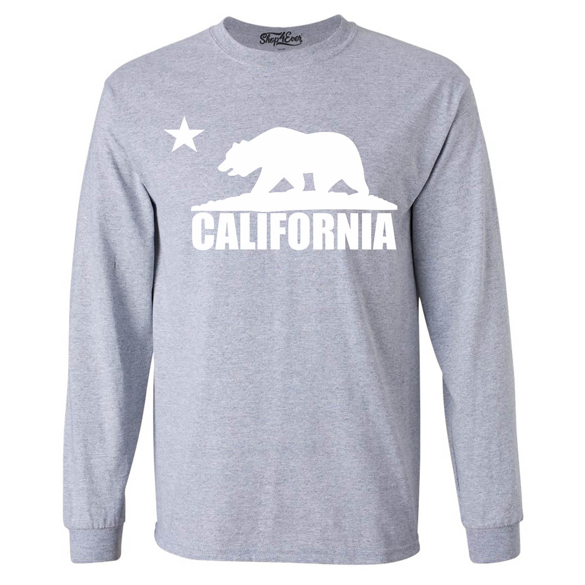 California Bear White Long Sleeve Shirt California
