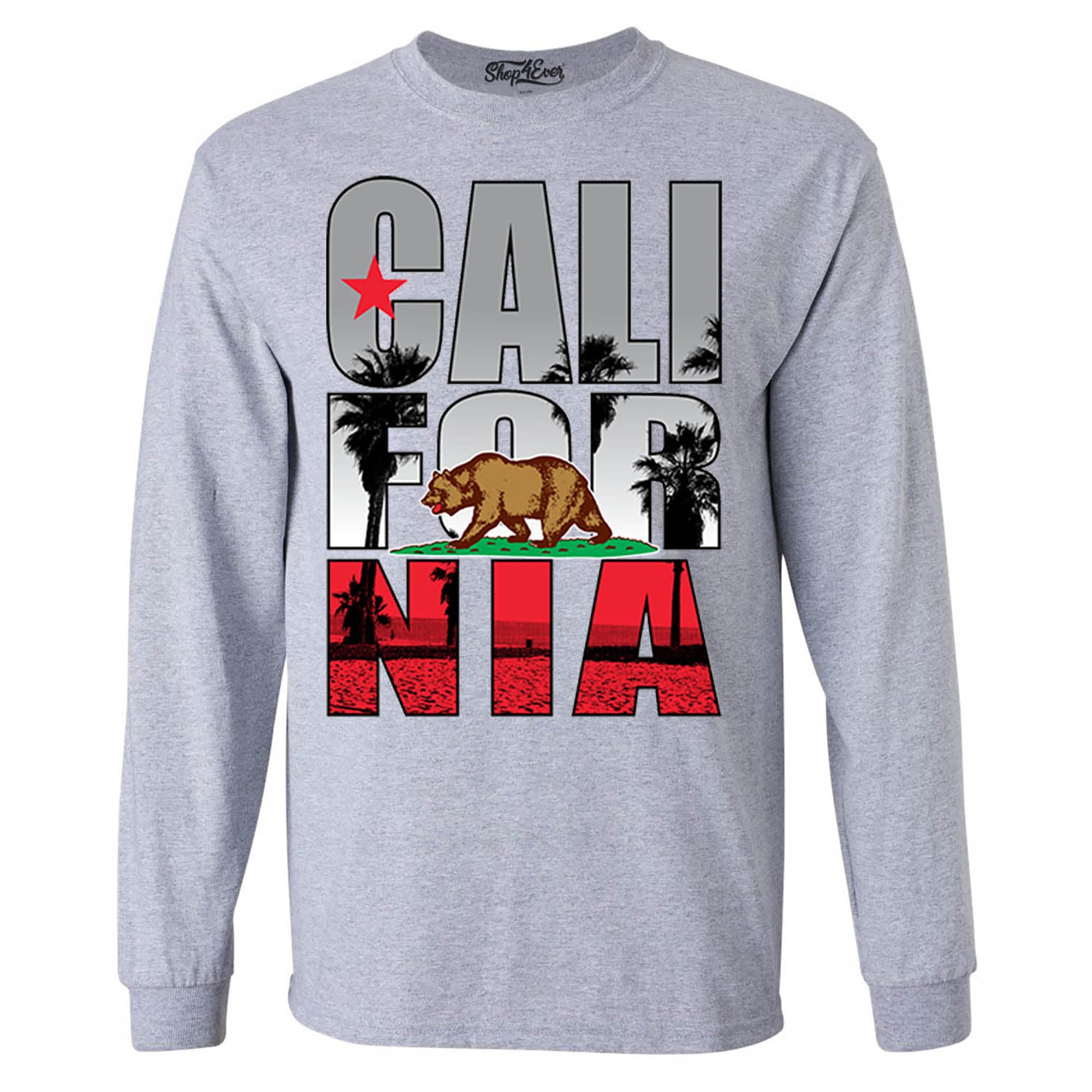 California Palm Tree Long Sleeve Shirt California Shirts