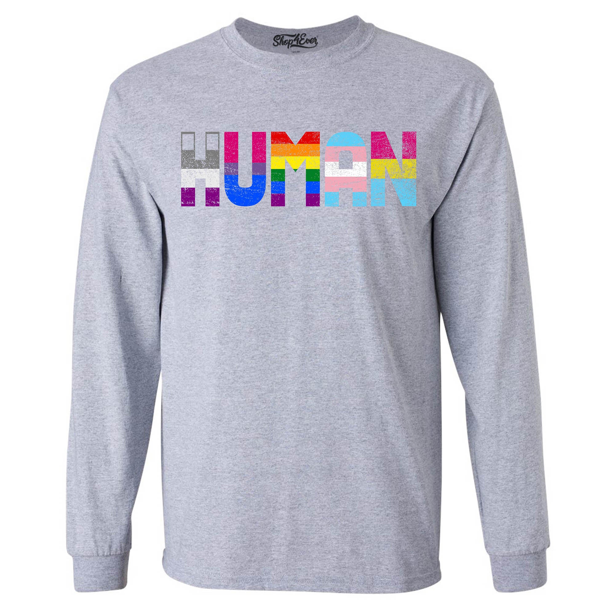 Human Pride Flags Long Sleeve Shirt